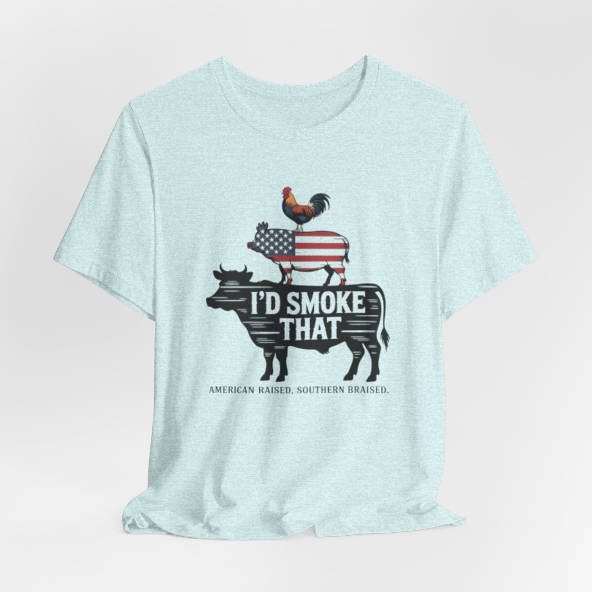 Barbecue Farm Tee — "I'd Smoke That" Americana BBQ Shirt