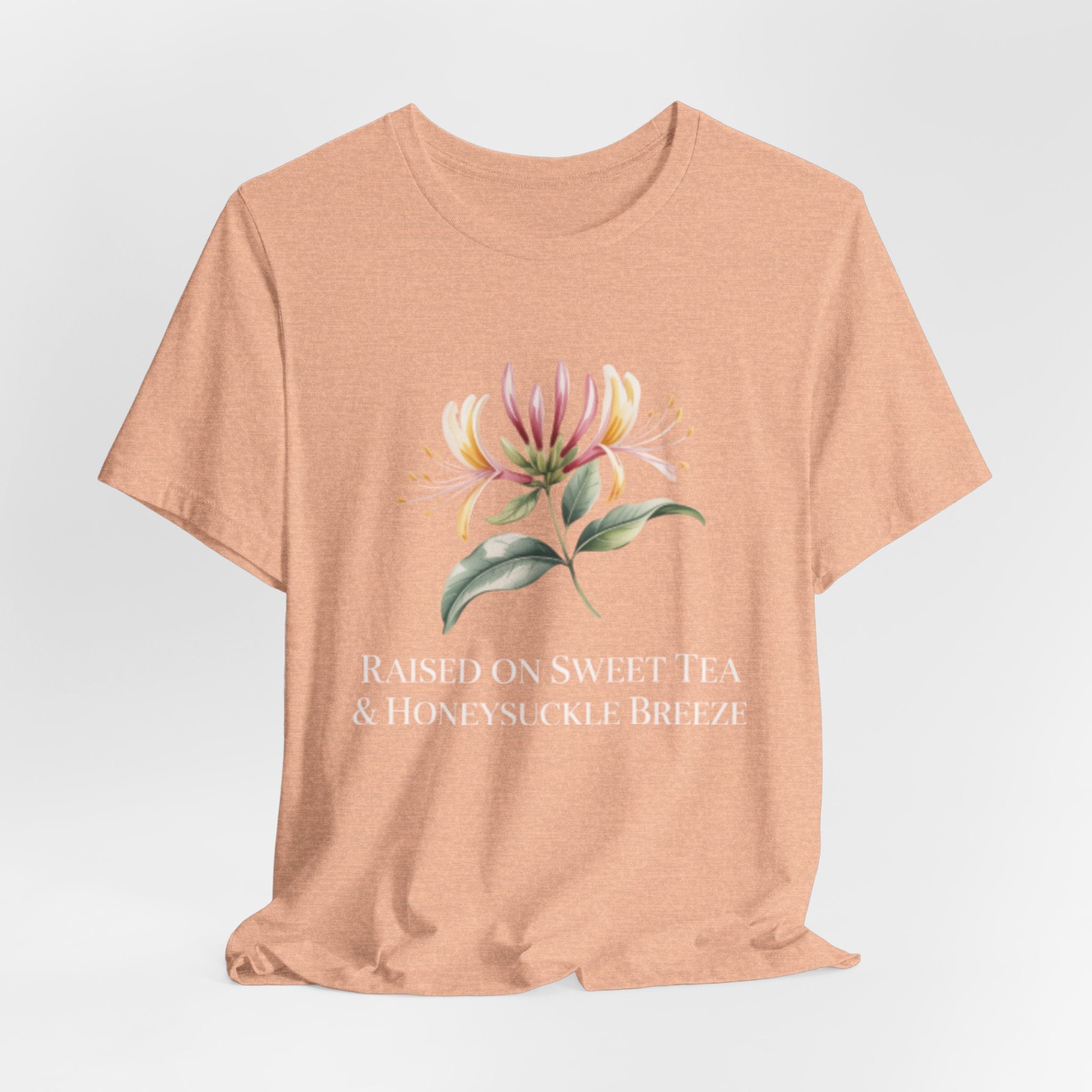 Floral Honeysuckle Tee — Watercolor Botanical T-Shirt