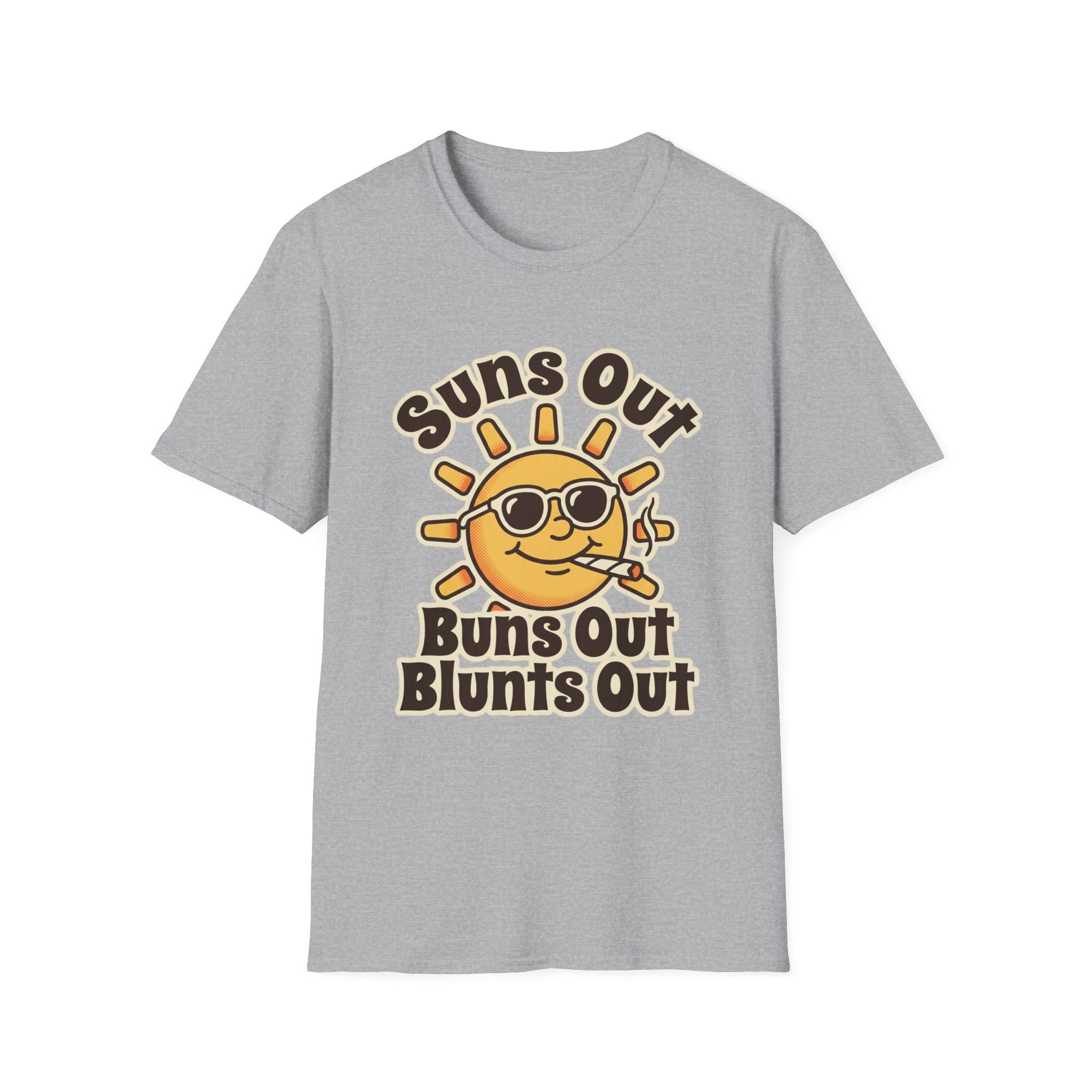 Suns Out Buns Out Blunts Out Retro Summer Tee