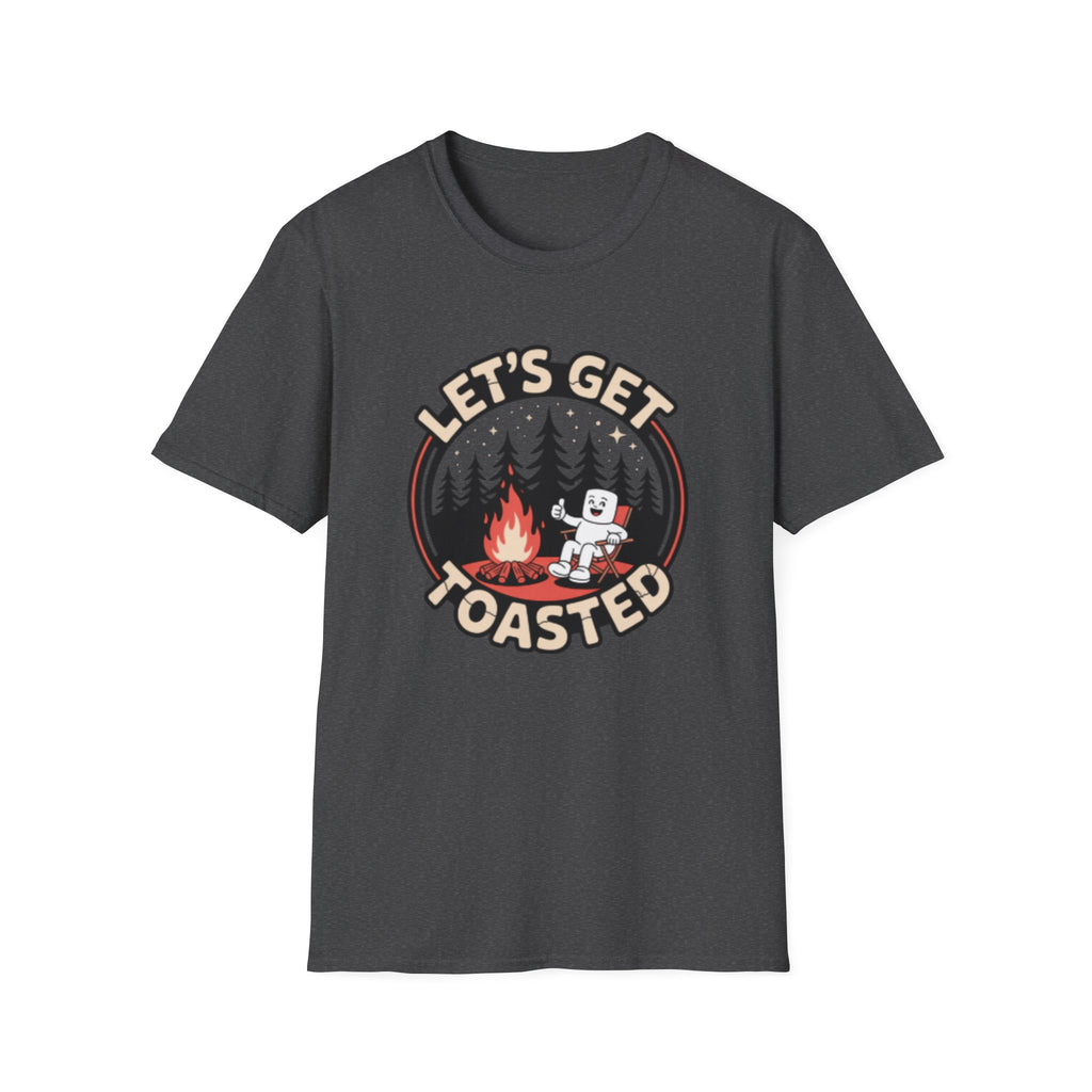 Let's Get Toasted campfire marshmallow T-Shirt | camping shirt