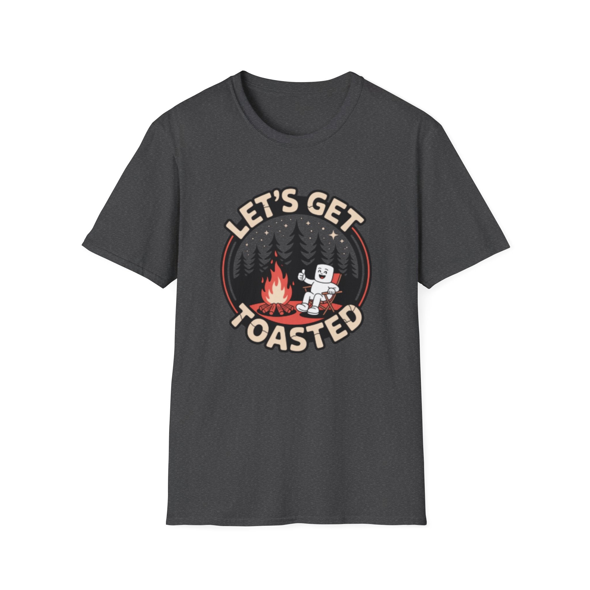 Let's Get Toasted campfire marshmallow T-Shirt | camping shirt