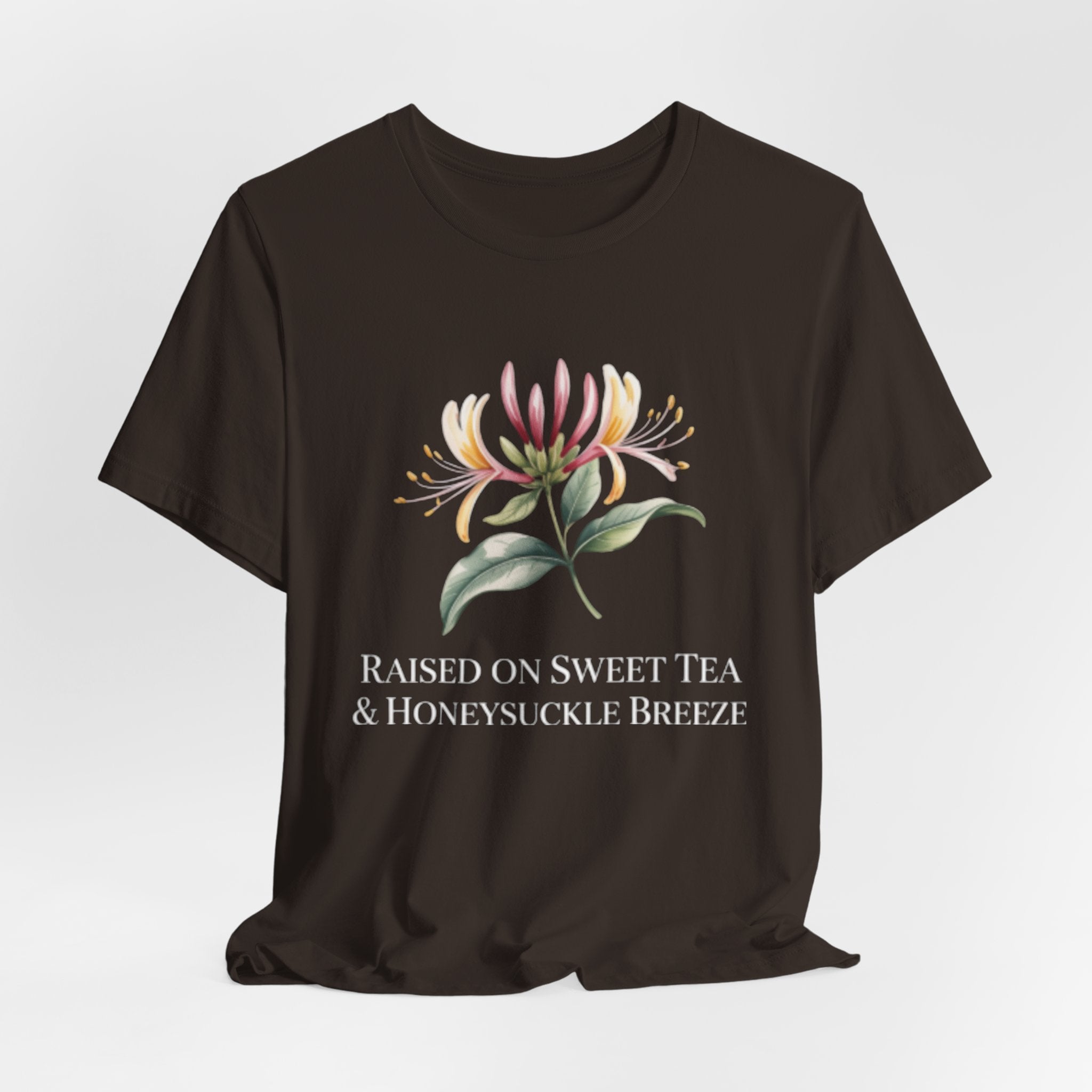 Floral Honeysuckle Tee — Watercolor Botanical T-Shirt