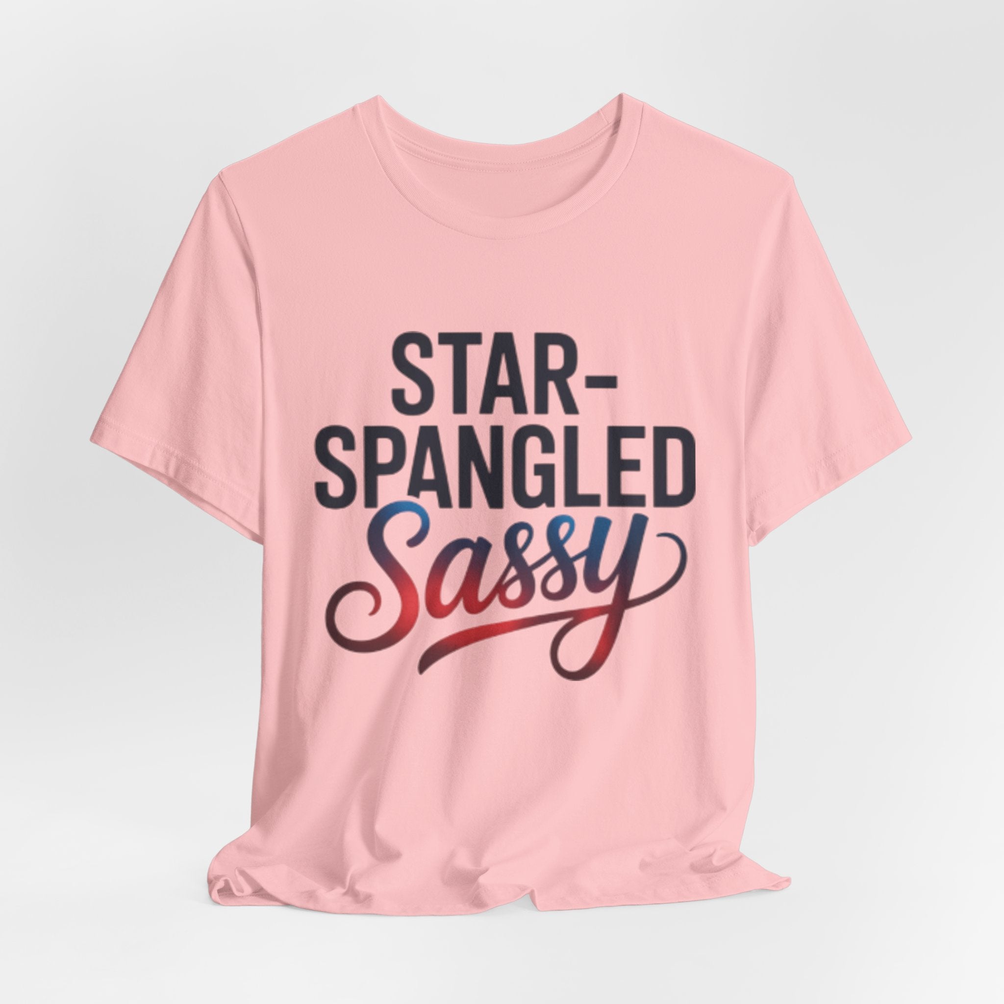 Star-Spangled and Sassy Rainbow Print Patriotic Tee