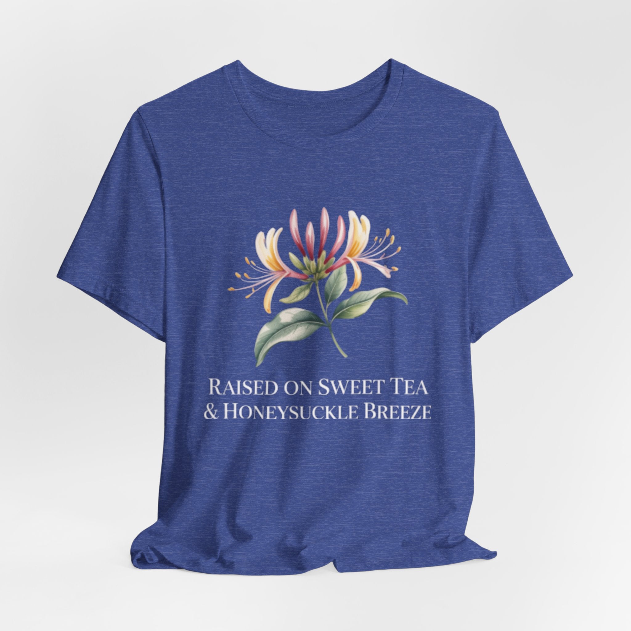 Floral Honeysuckle Tee — Watercolor Botanical T-Shirt