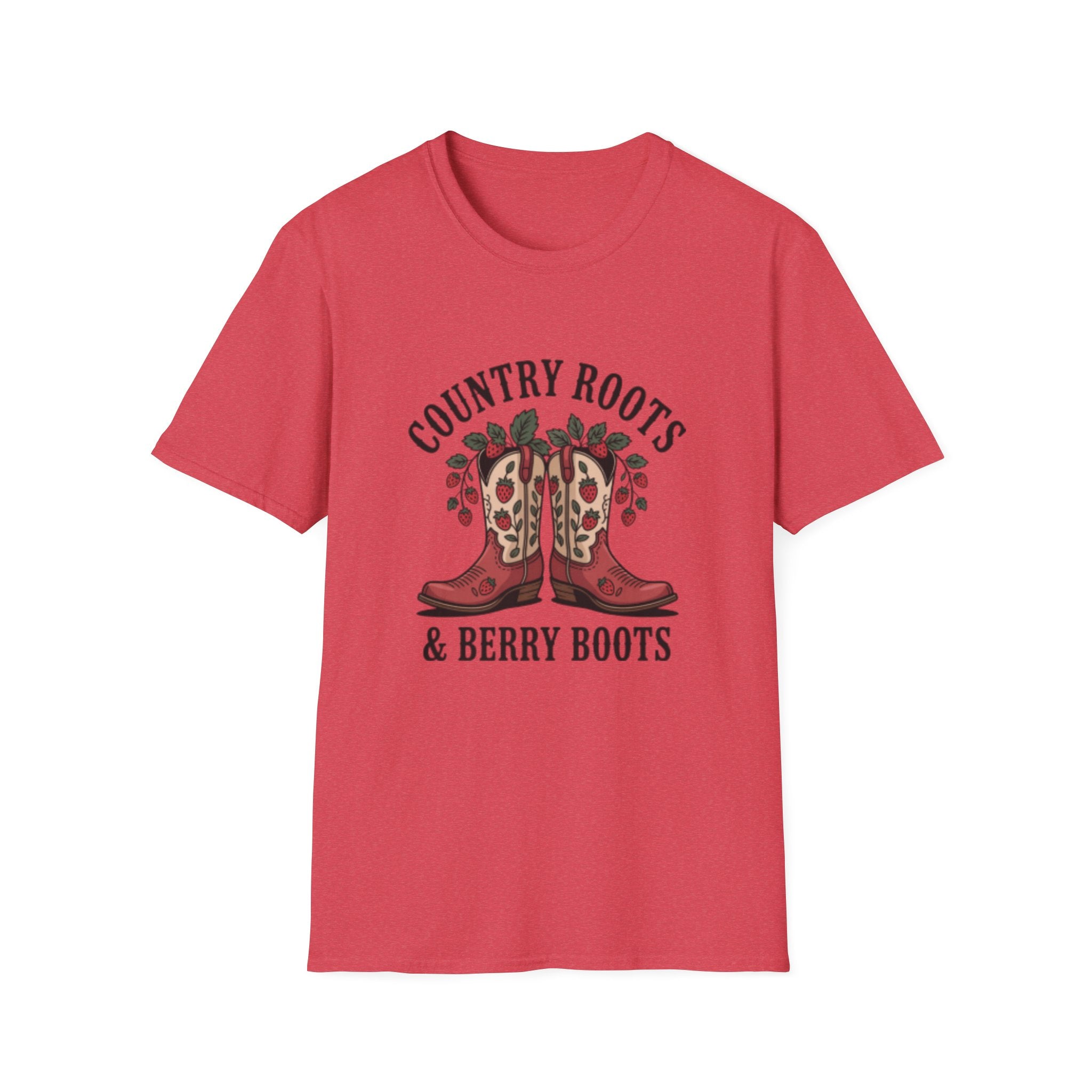 Country Roots Cowboy Boots T-Shirt | Berry Boots Graphic