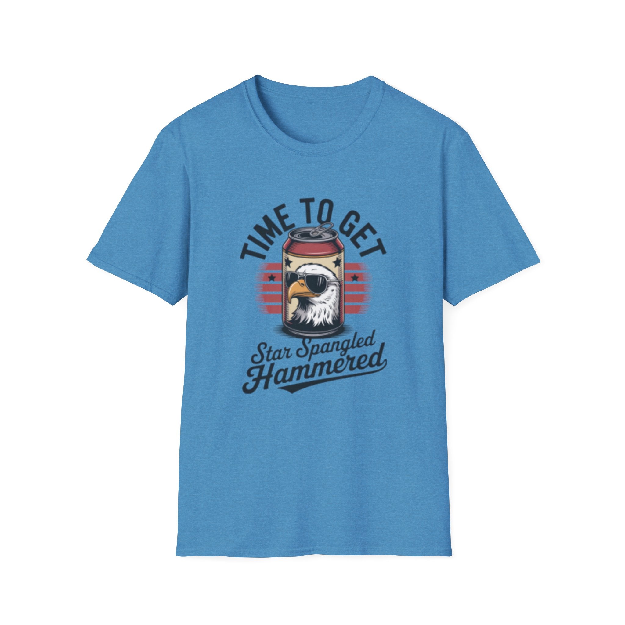 Time to Get Star Spangled Hammered T-Shirt | Eagle Can Design