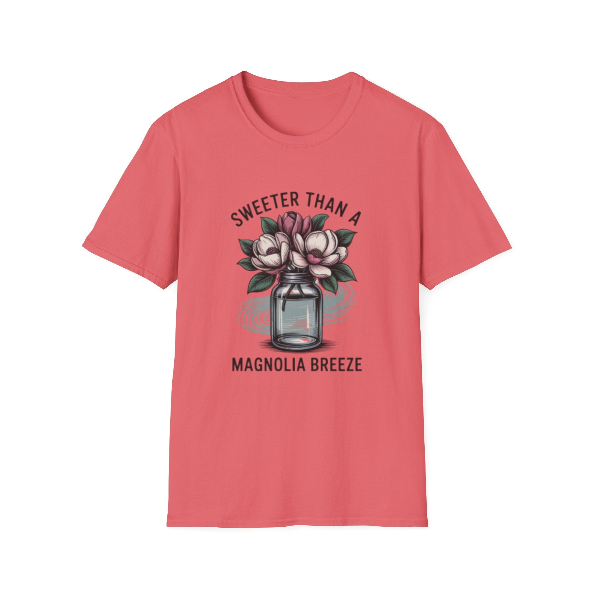 Sweeter Than A Magnolia Breeze T-Shirt | Floral Mason Jar Tee