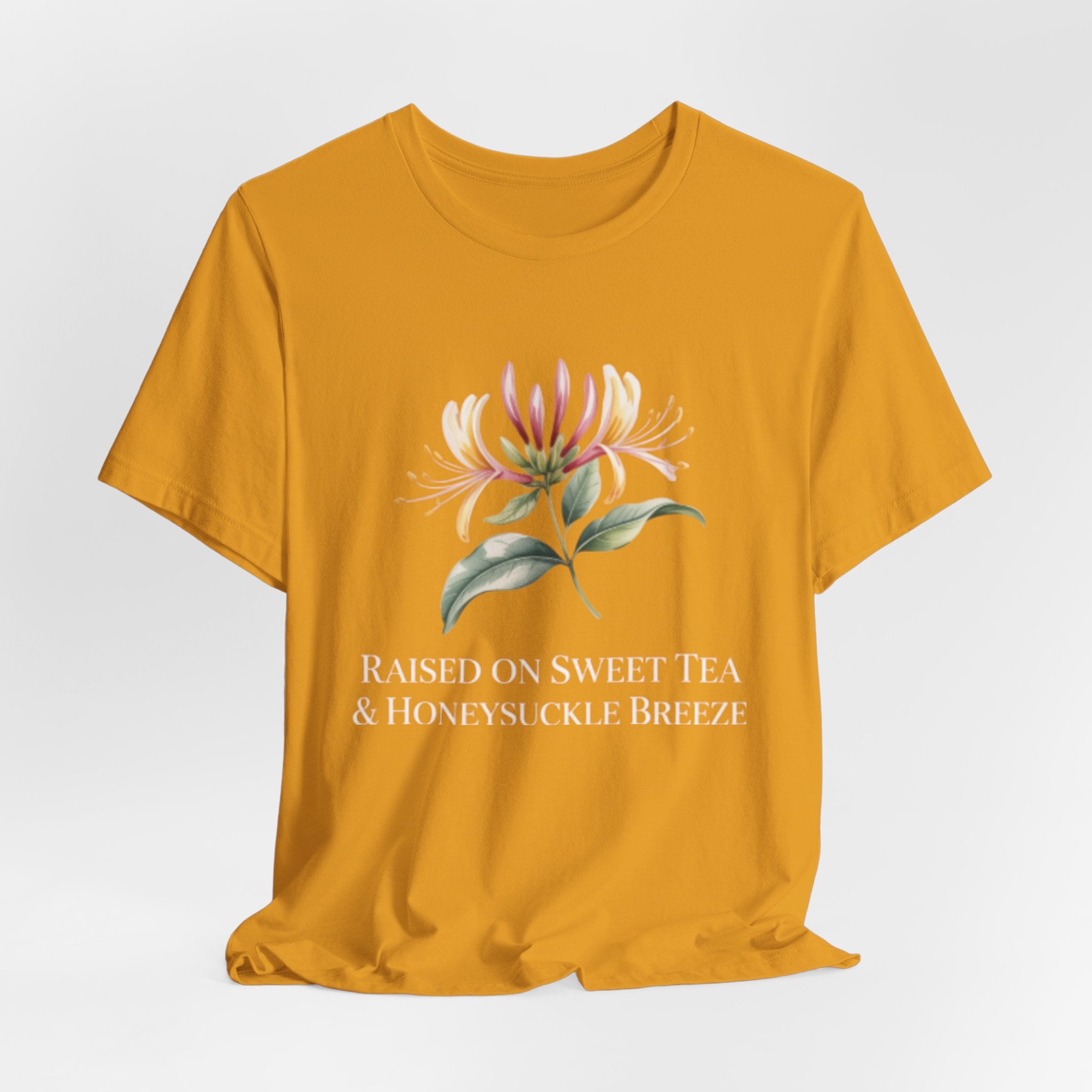 Floral Honeysuckle Tee — Watercolor Botanical T-Shirt