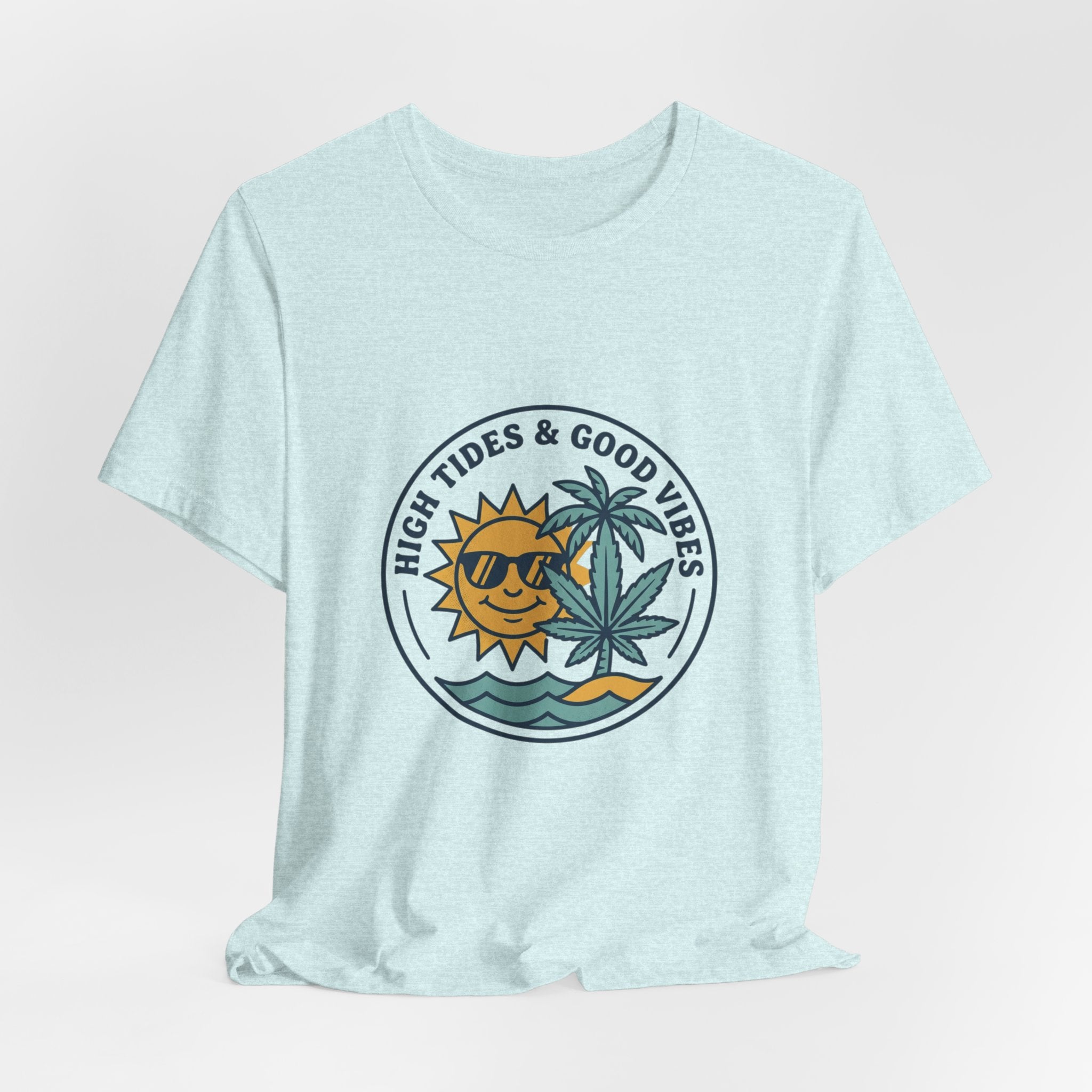 High Tides & Good Vibes Sun Palm Wave Tee