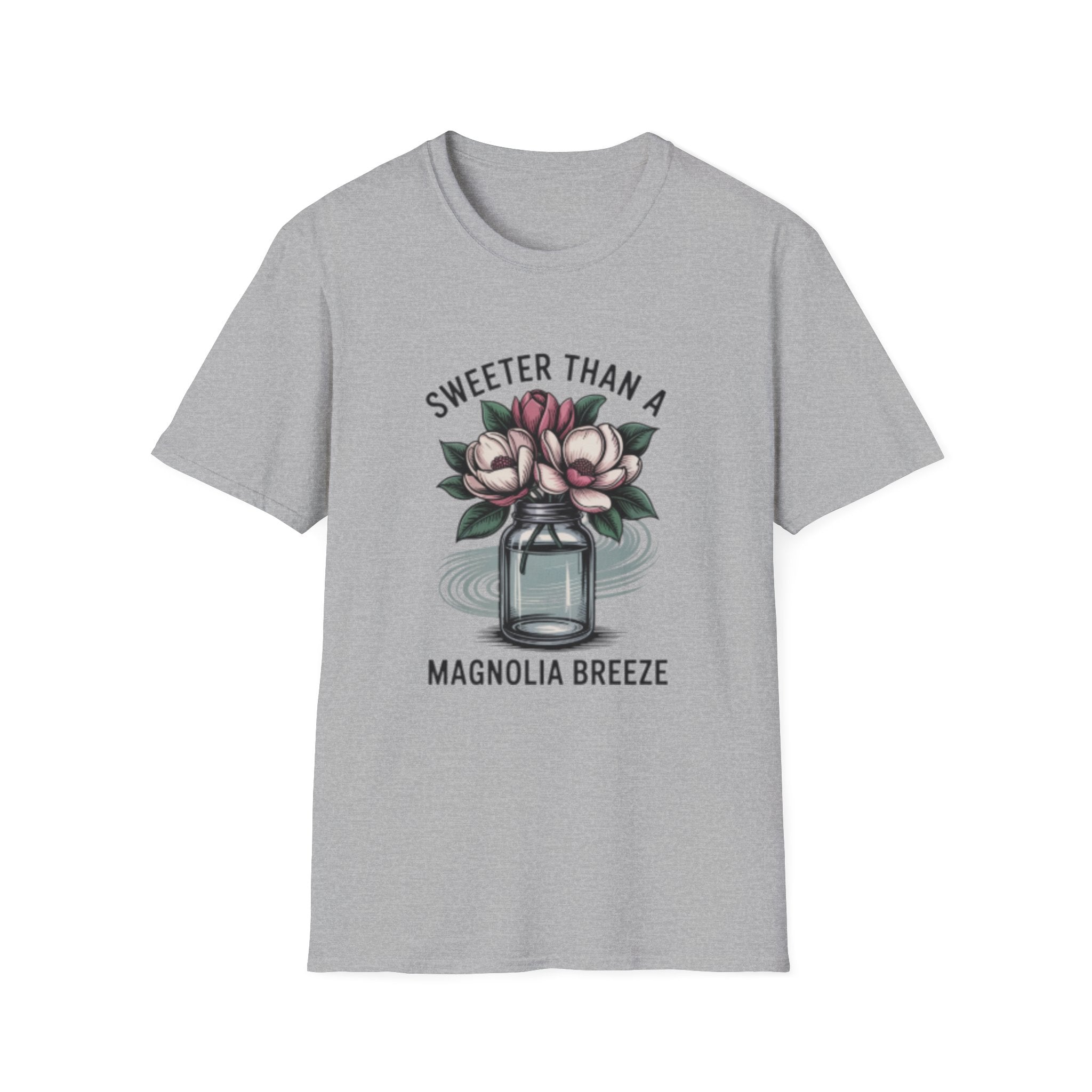 Sweeter Than A Magnolia Breeze T-Shirt | Floral Mason Jar Tee