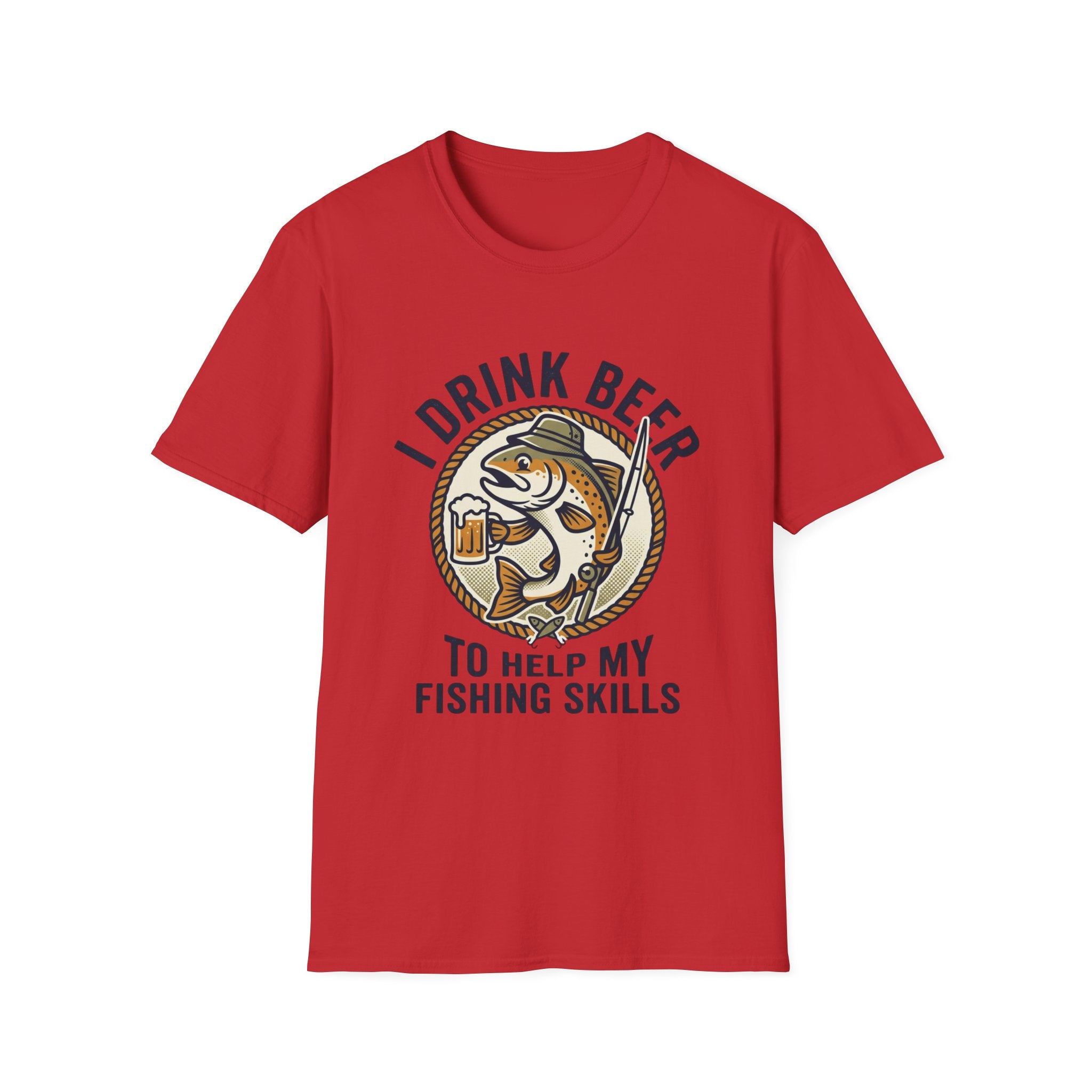 I Drink Beer to Help My Fishing Skills Graphic Tee