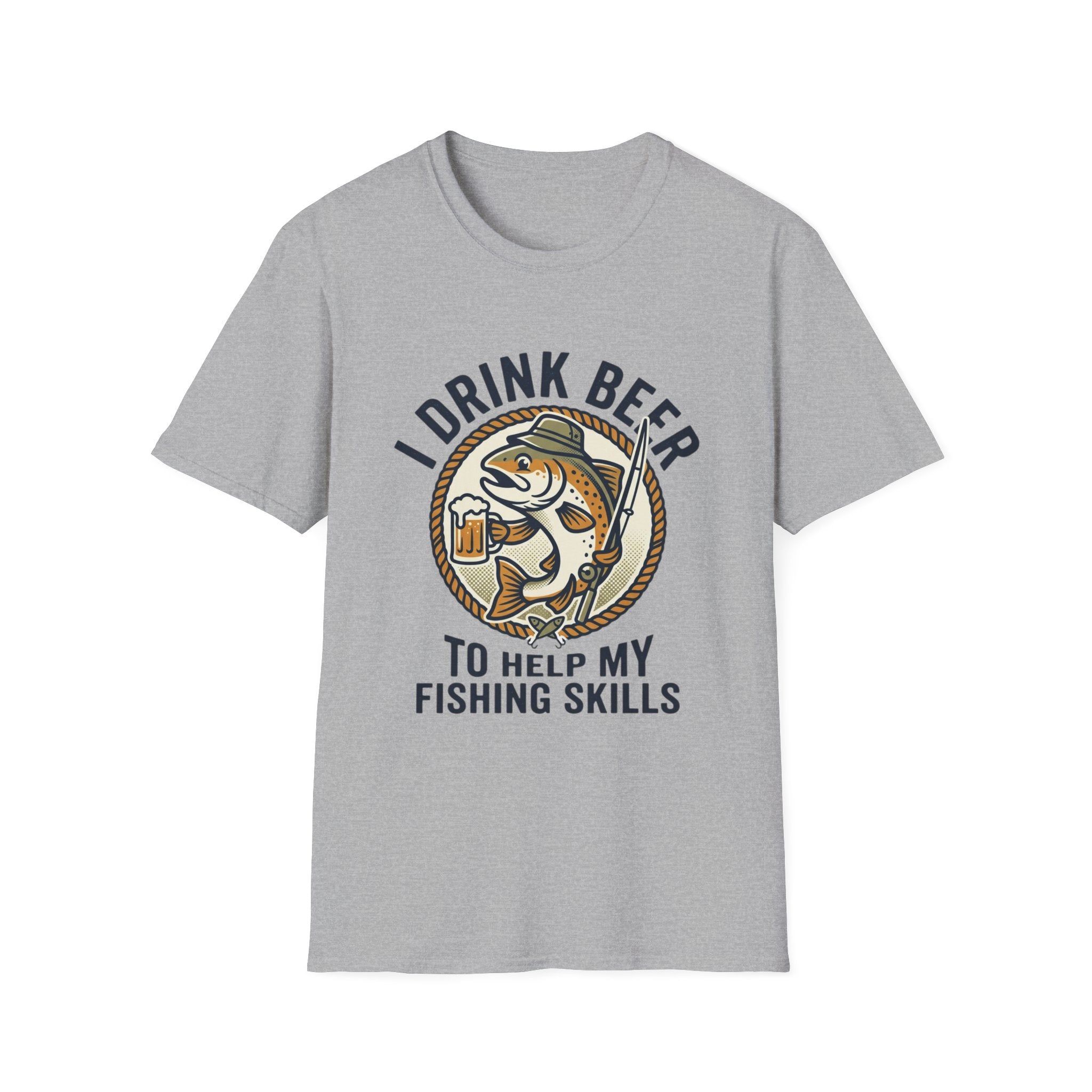 I Drink Beer to Help My Fishing Skills Graphic Tee