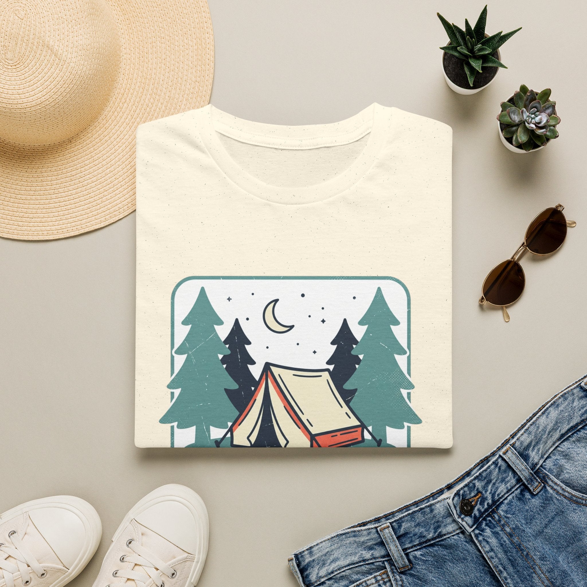 I Love Camping Without the People Part Graphic Tee
