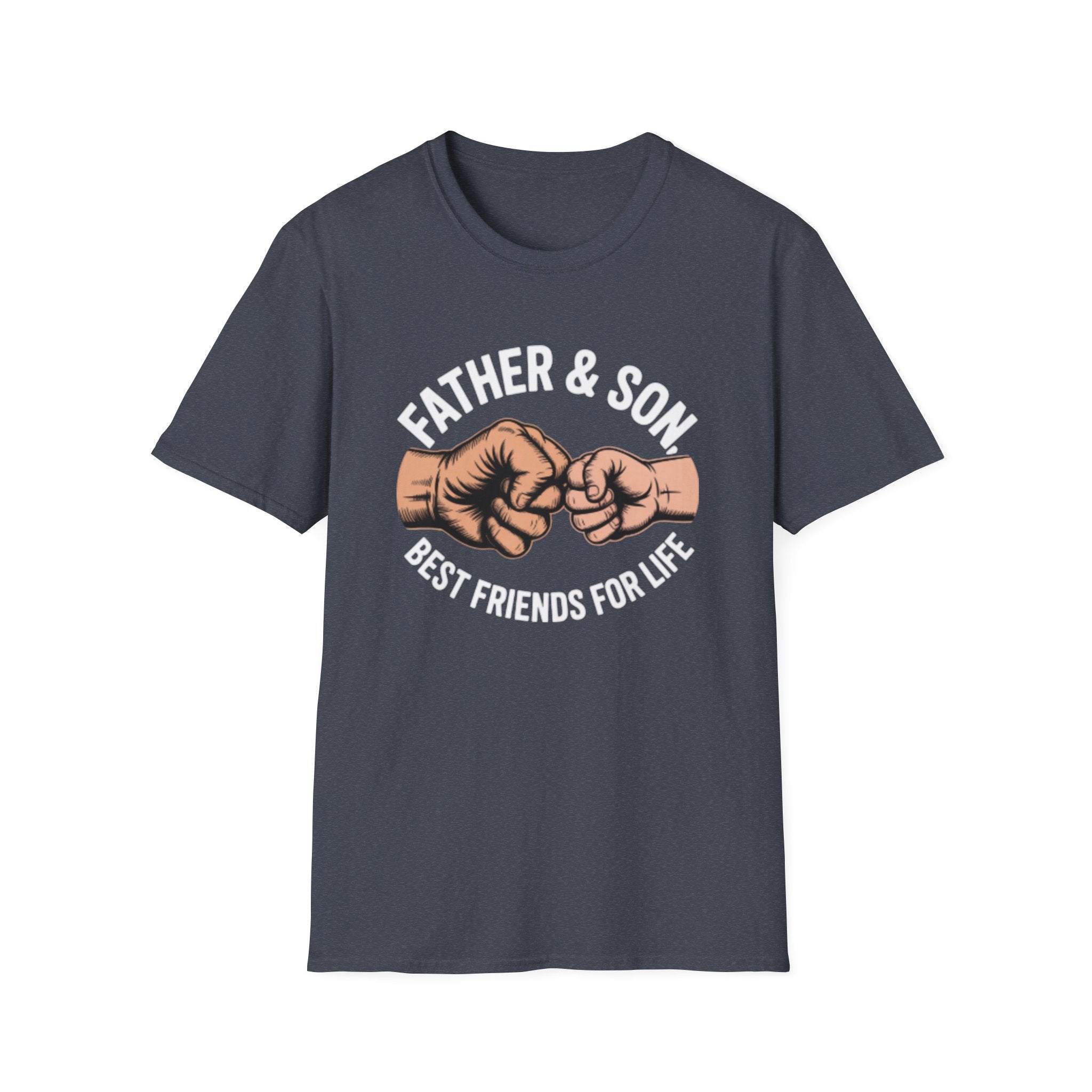 Fist Bump Father Son T-Shirt — Matching Parent & Child Fist-Bump Tee