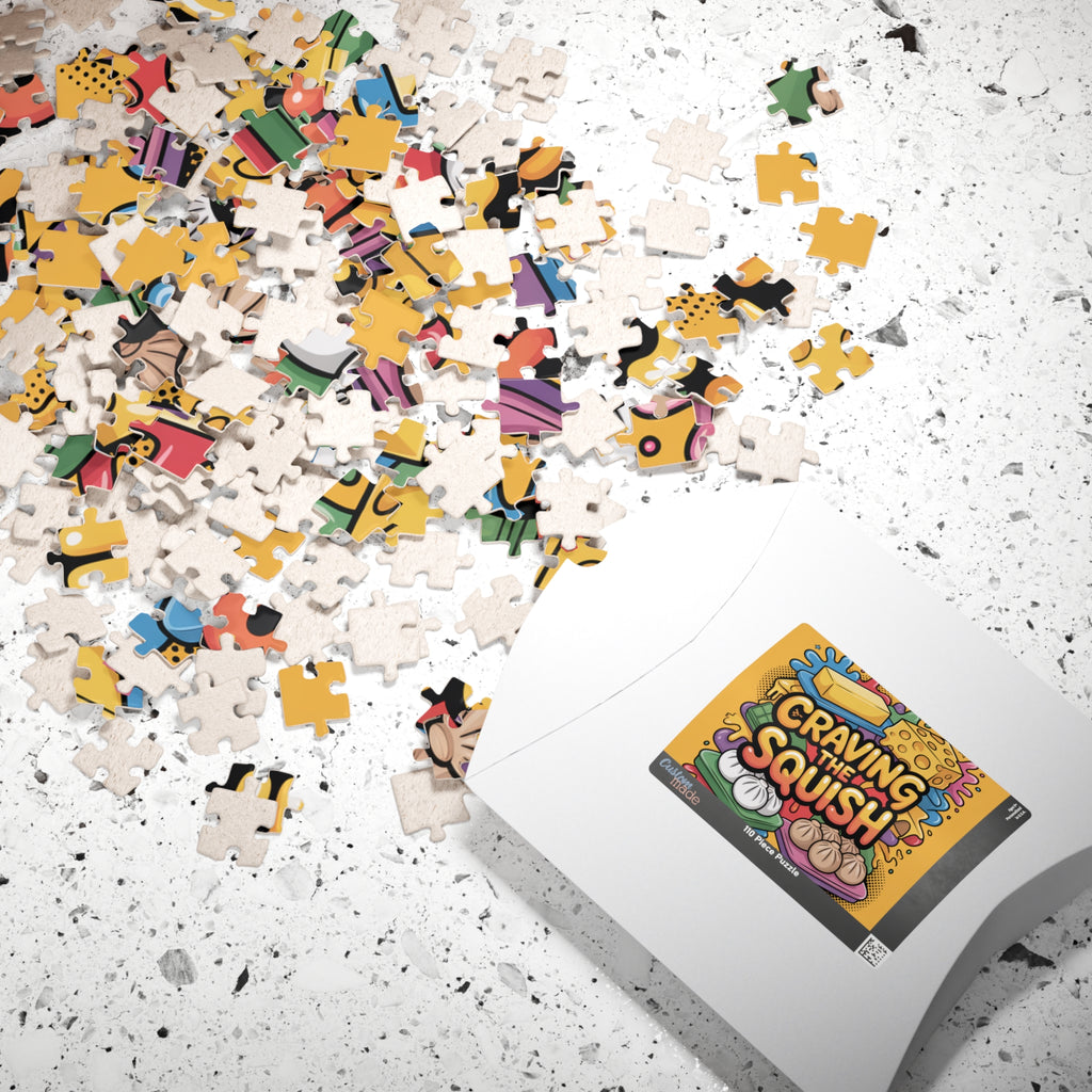 Craving the Squish Puzzle — Colorful Food Cartoon Jigsaw (110/252/520/1014 pcs)