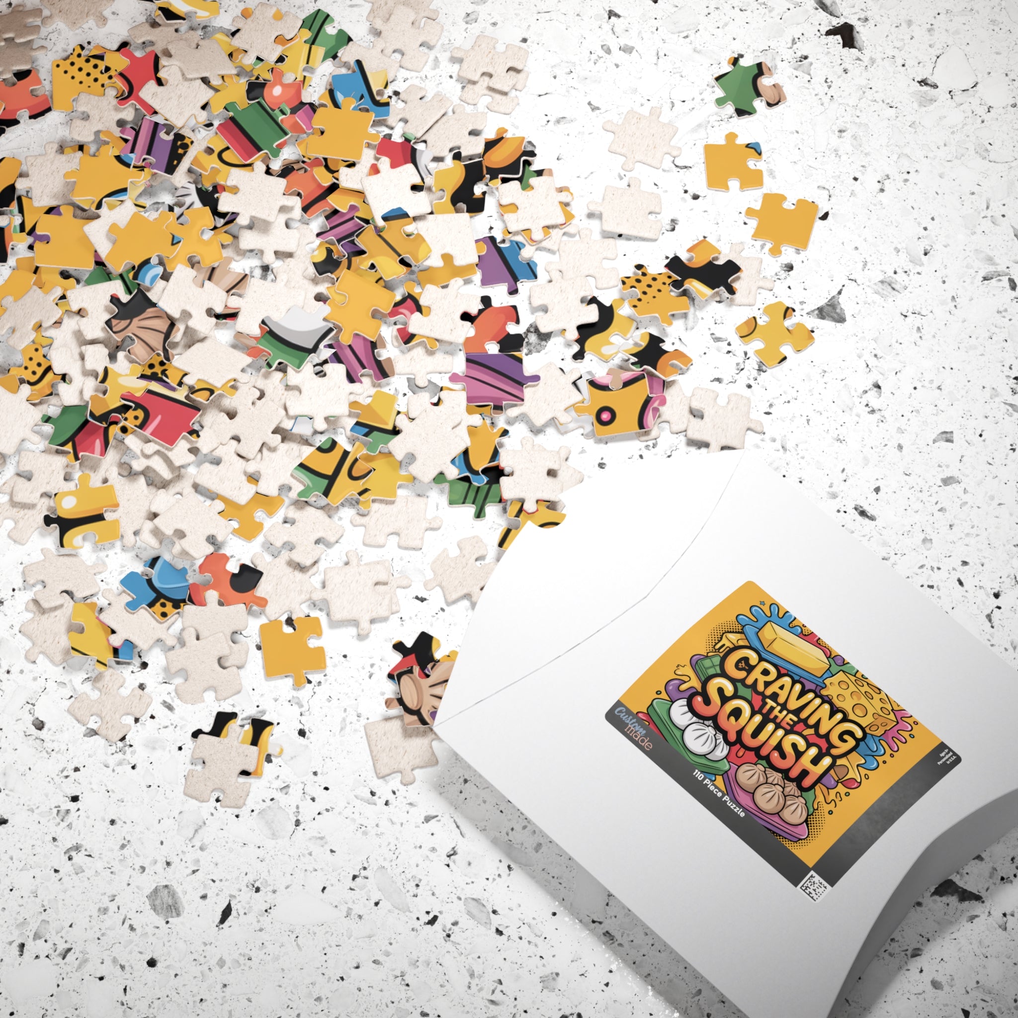 Craving the Squish Puzzle — Colorful Food Cartoon Jigsaw (110/252/520/1014 pcs)