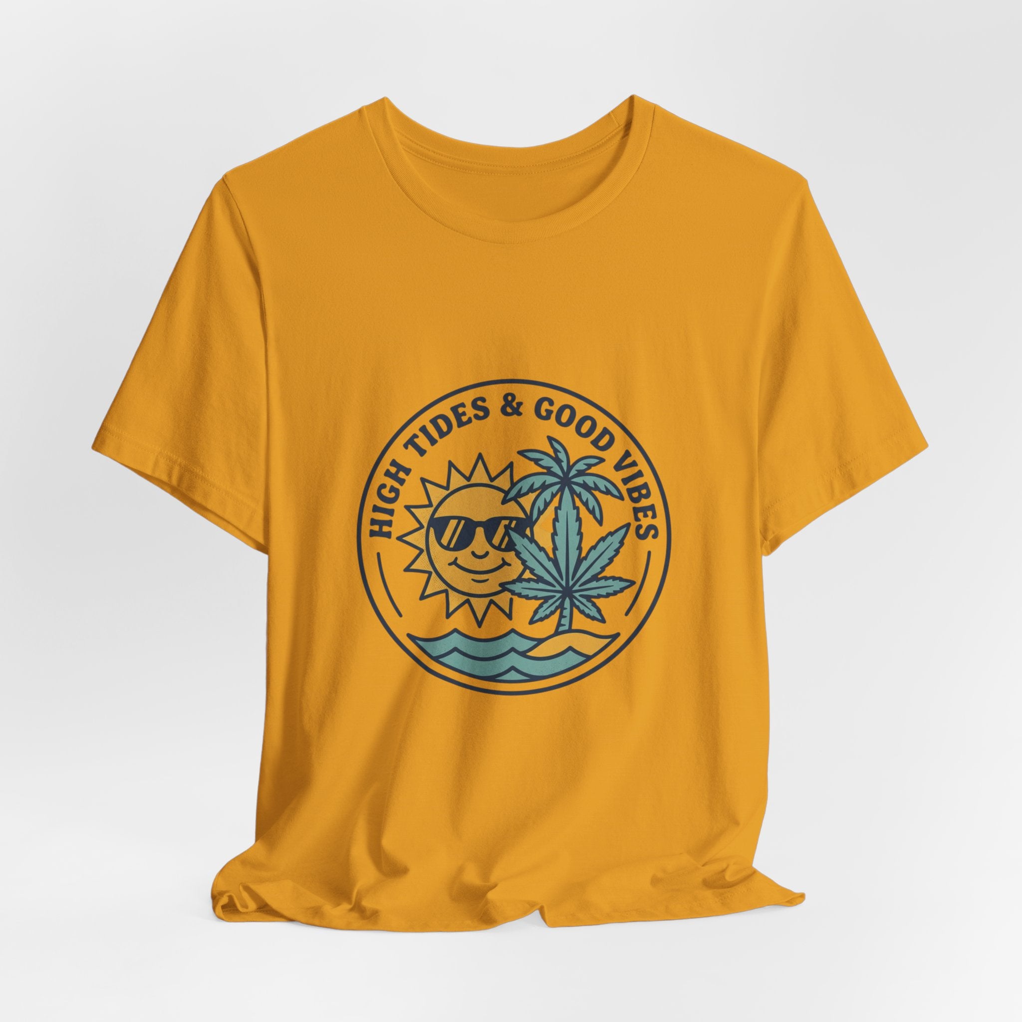 High Tides & Good Vibes Sun Palm Wave Tee
