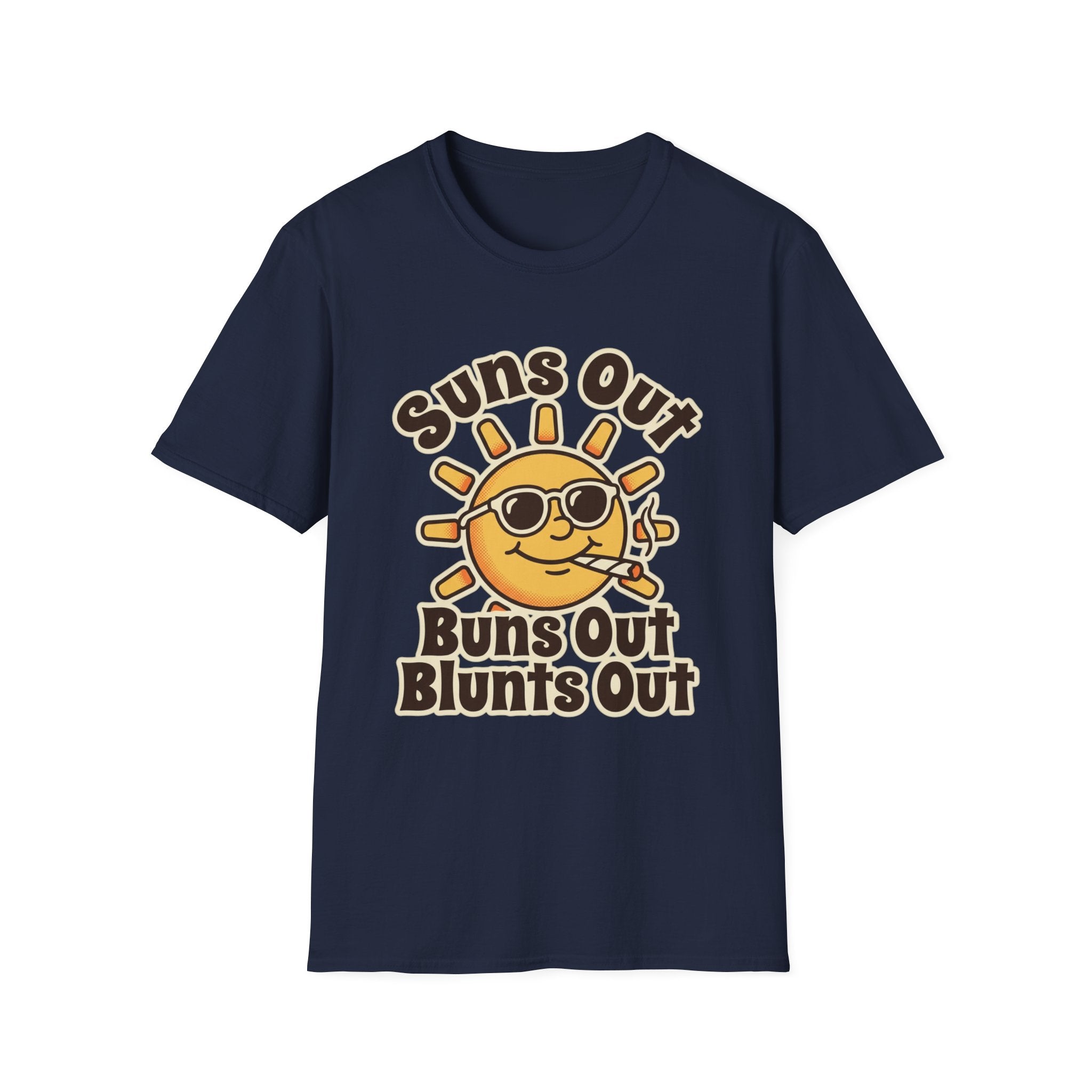 Suns Out Buns Out Blunts Out Retro Summer Tee