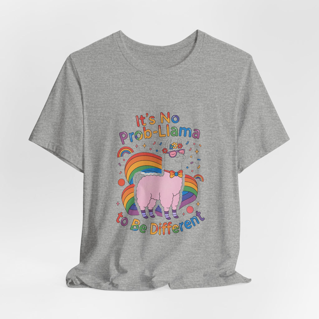 It's No Prob-Llama Rainbow Llama Graphic Tee