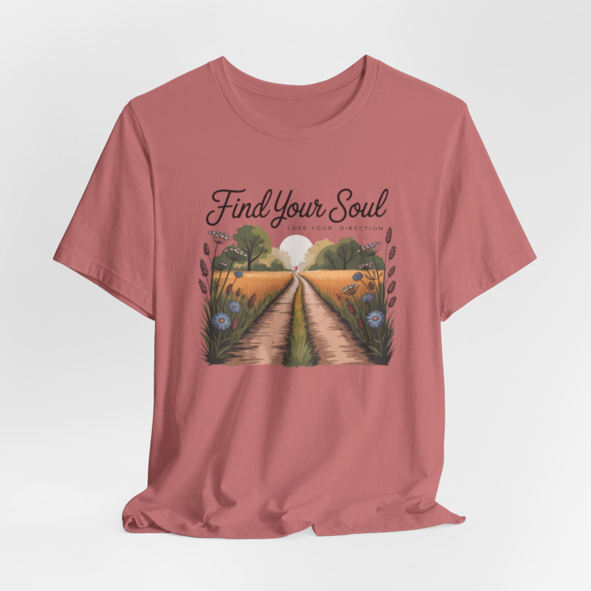Find Your Soul Tee - Scenic Country Road Graphic T-Shirt