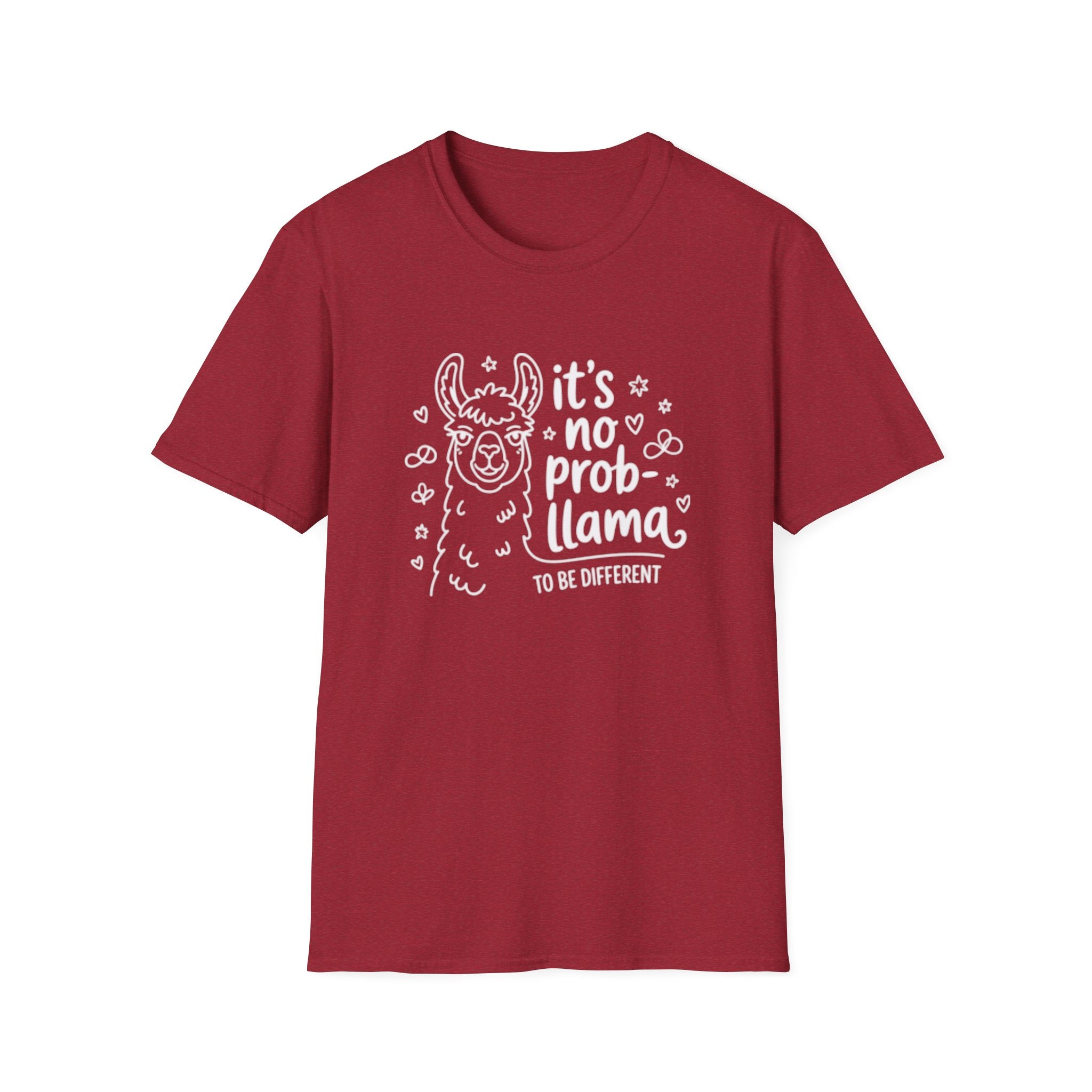 No Prob-llama Autism T-Shirt | Plain Crewneck Tee