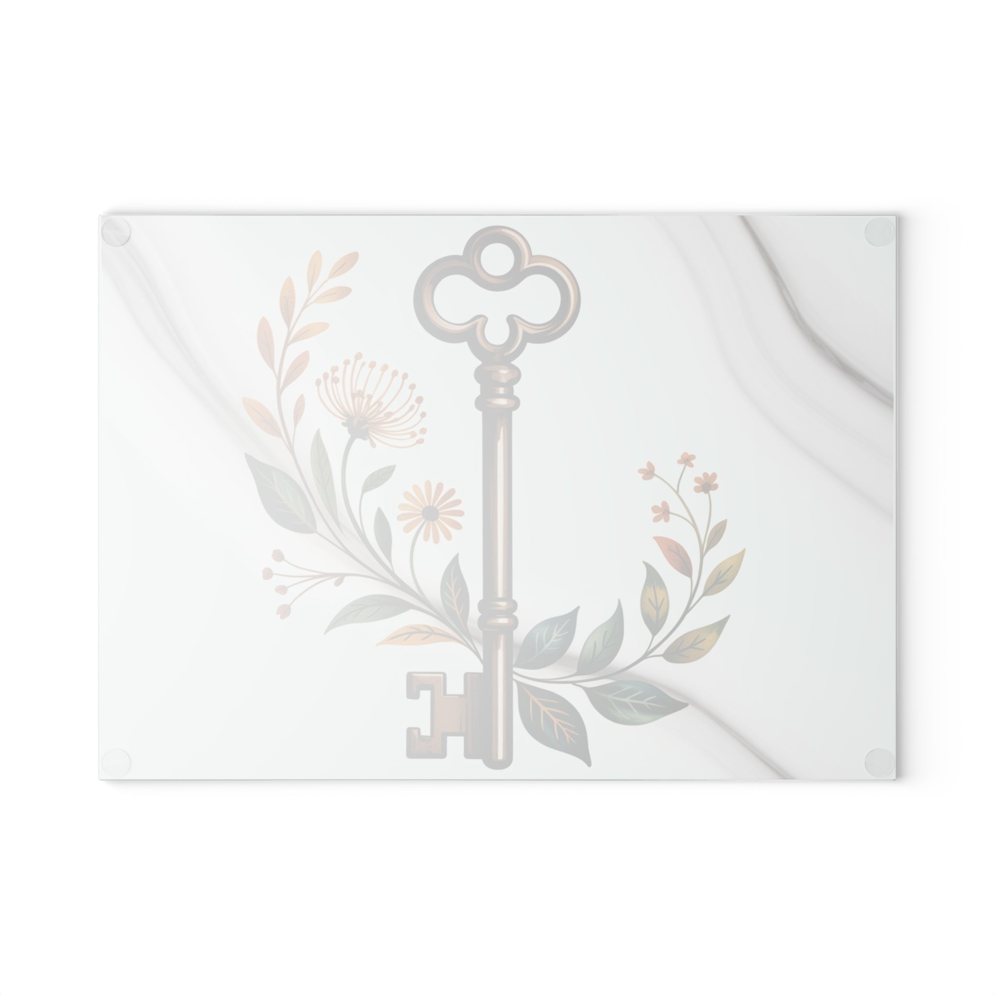 Real Estate Agent Achievement Gift Glass Cutting Board Top Producer Key Art