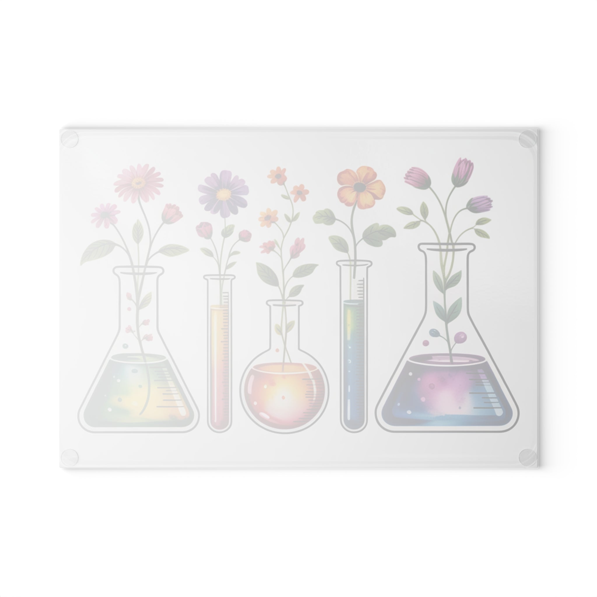 Phlebotomist Gift Glass Cutting Board Lab Tech Medical Laboratory Art Chemistry