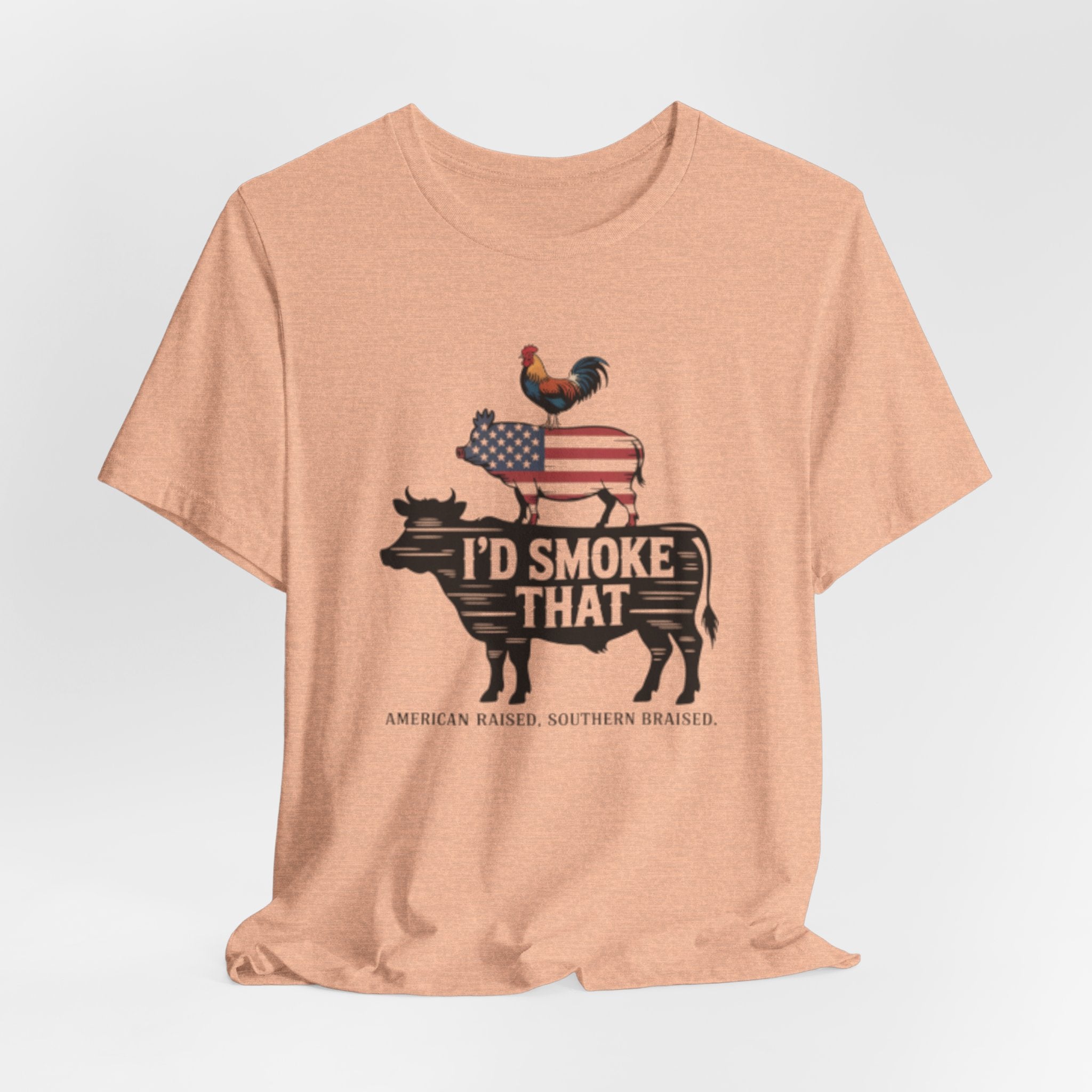Barbecue Farm Tee — "I'd Smoke That" Americana BBQ Shirt