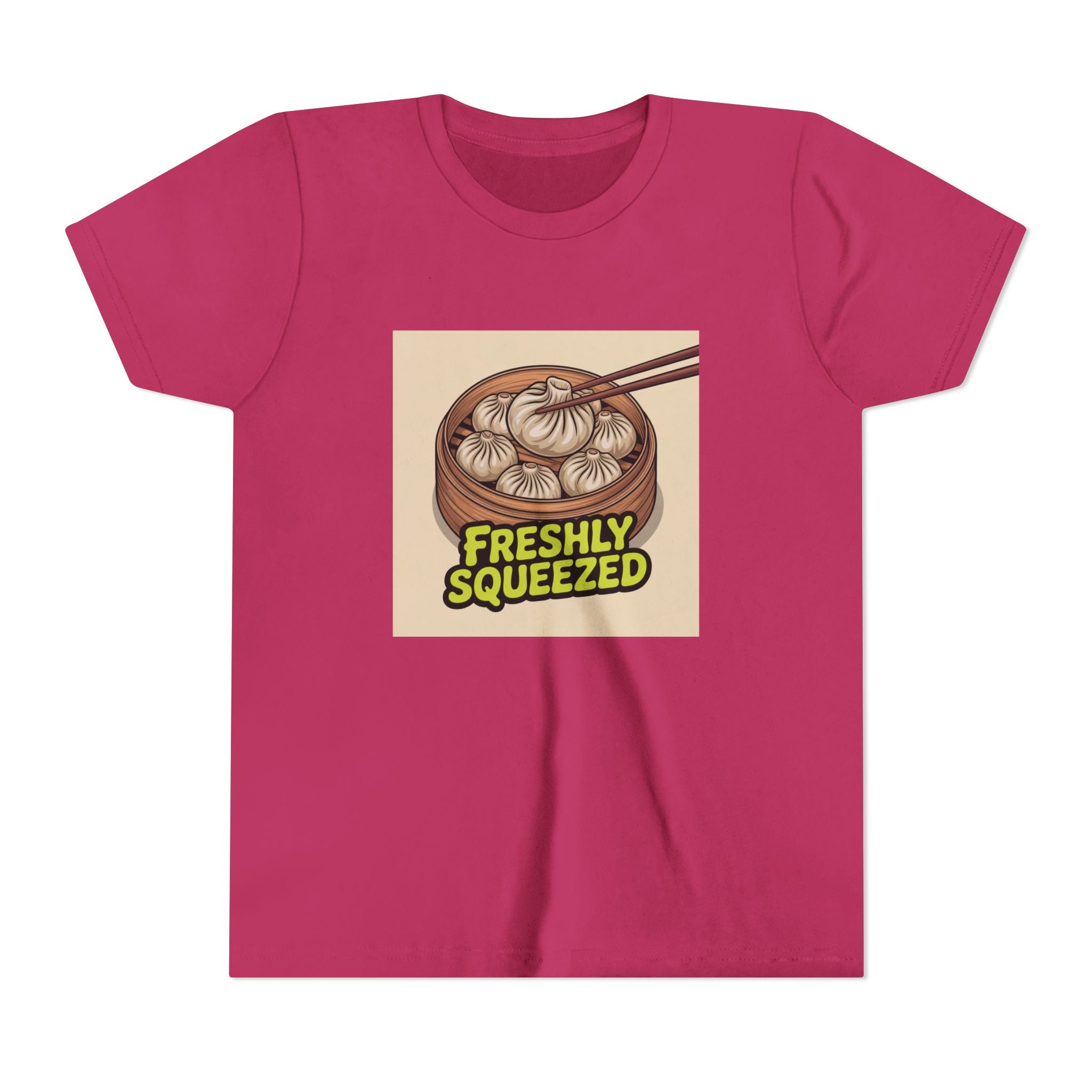 Youth Tee — Cute Xiao Long Bao 'Freshly Squeezed' Dumpling Shirt