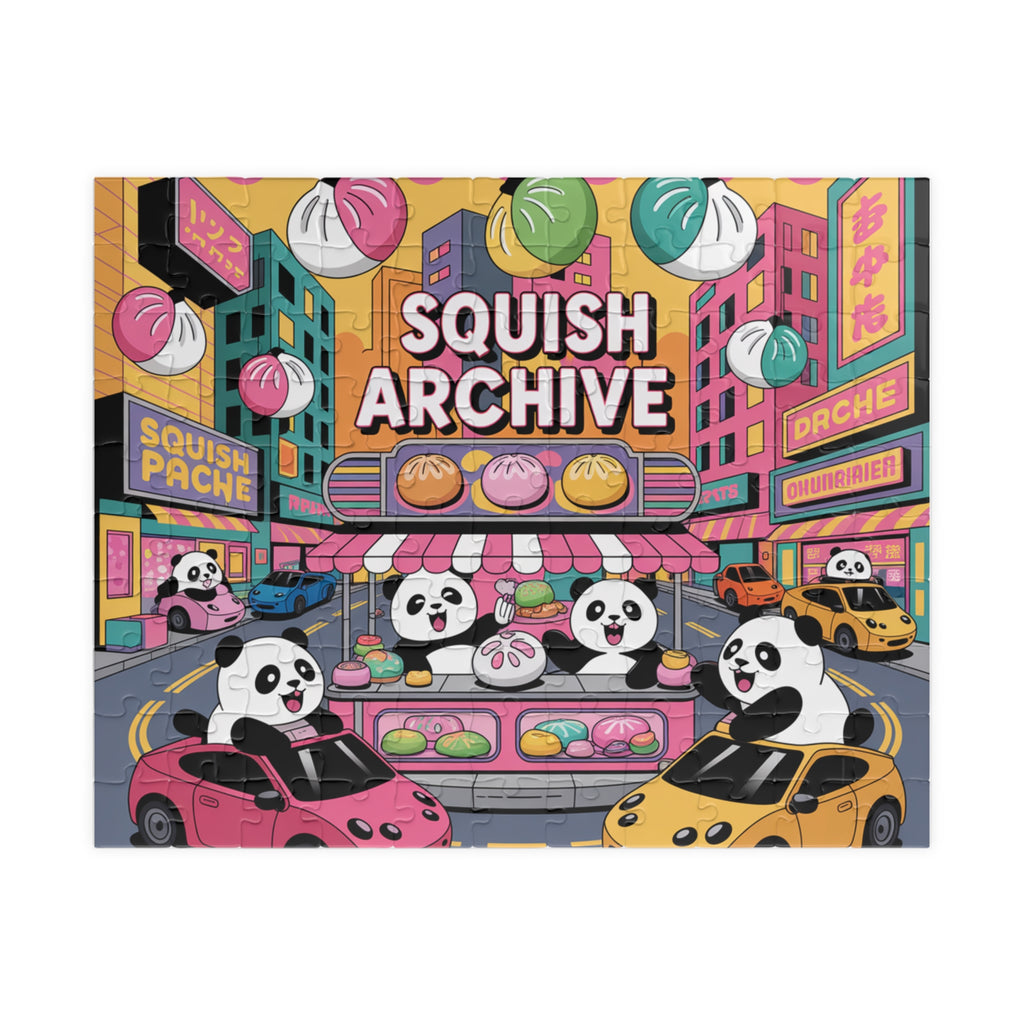 Squish Archive Panda City Jigsaw Puzzle — Cute Cartoon 110/252/520/1014-Piece