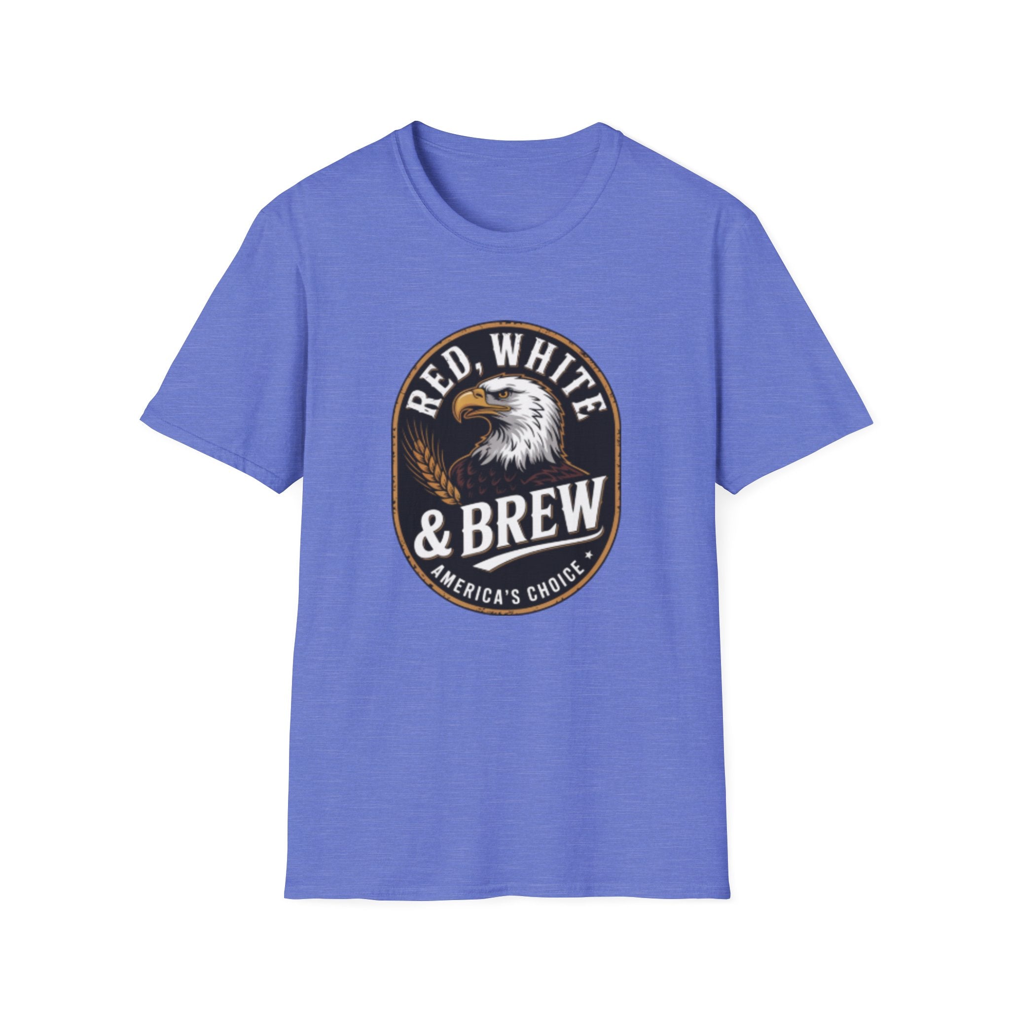 Red White & Brew eagle logo T-Shirt | Americana coffee design