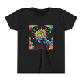 Youth Tee — Retro Neon Fist Graphic Kids Shirt