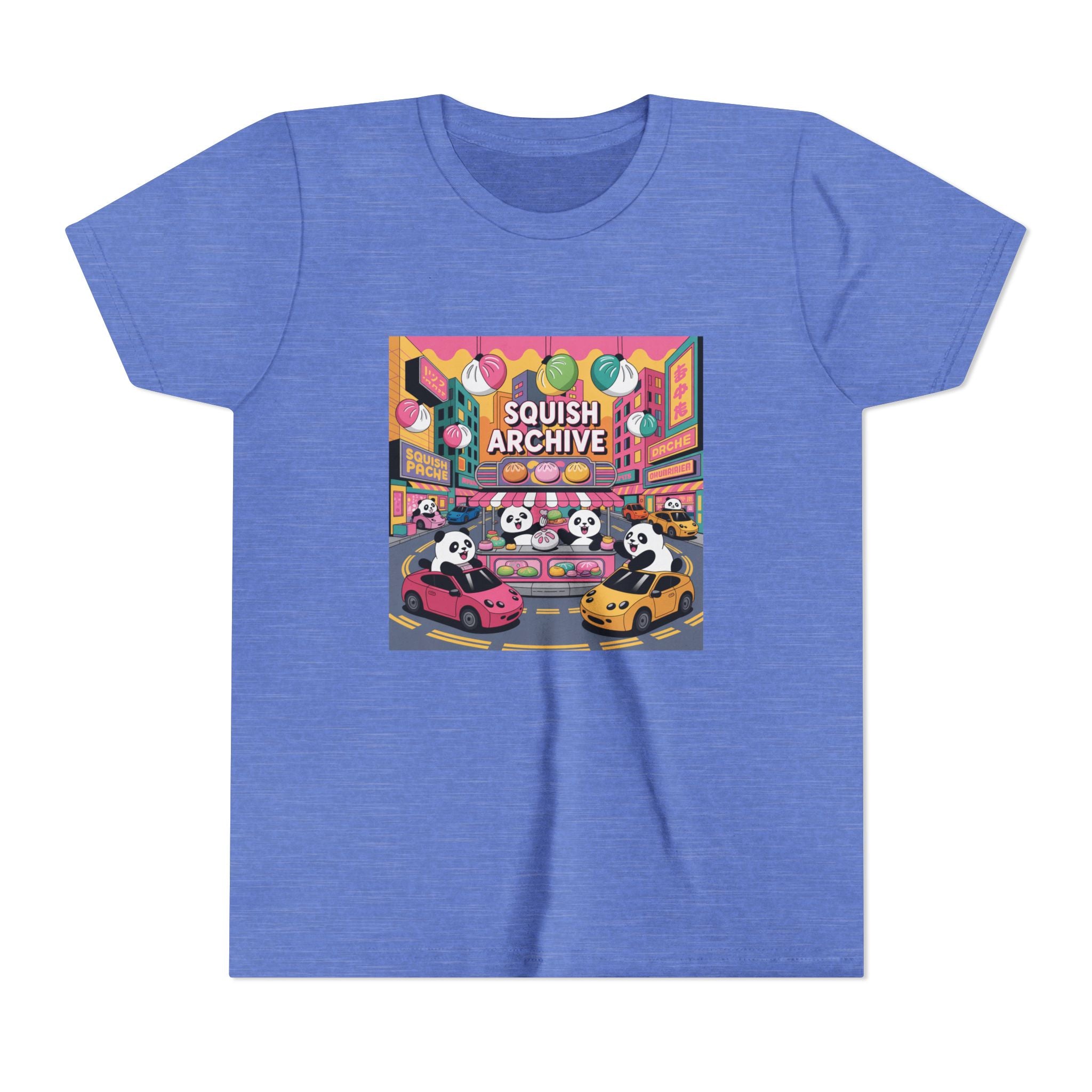 Youth Tee — 'Squish Archive' Panda Bumper Car Graphic Tee