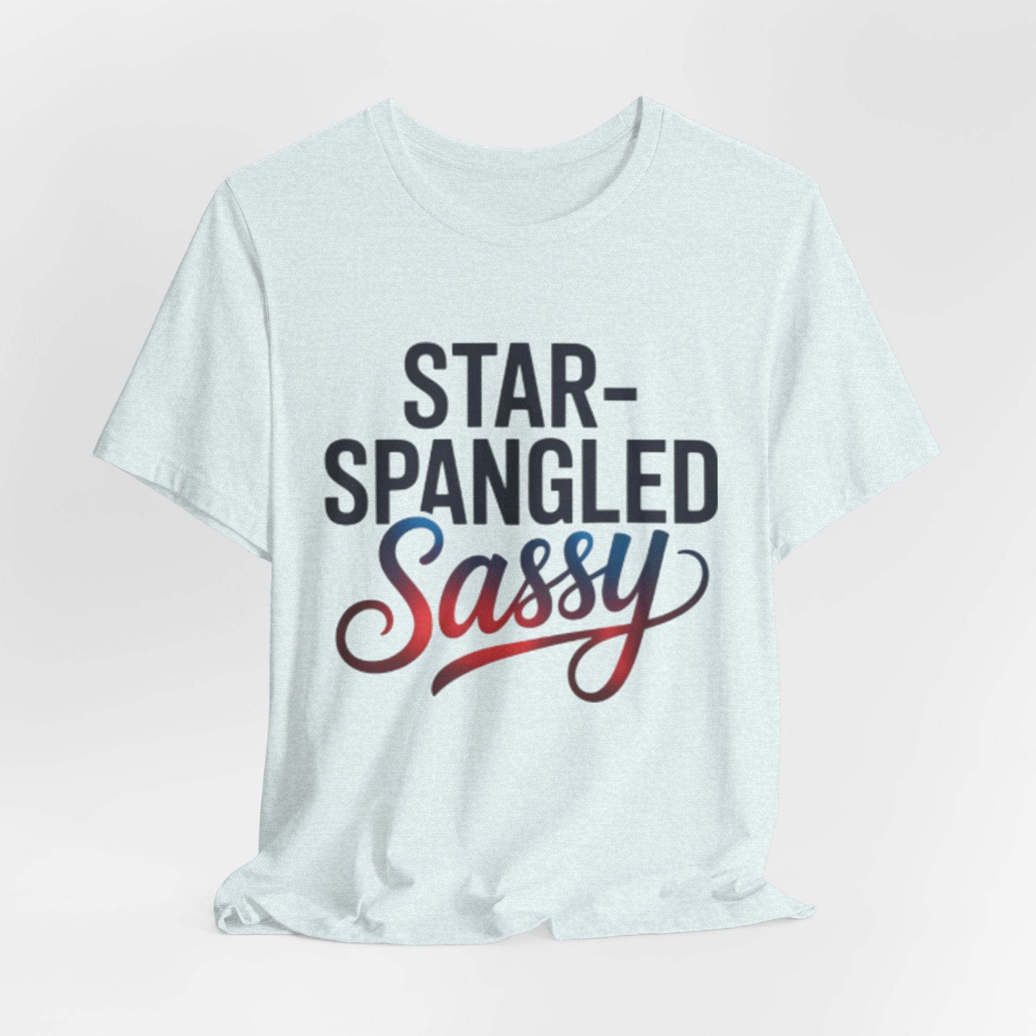 Star-Spangled and Sassy Rainbow Print Patriotic Tee