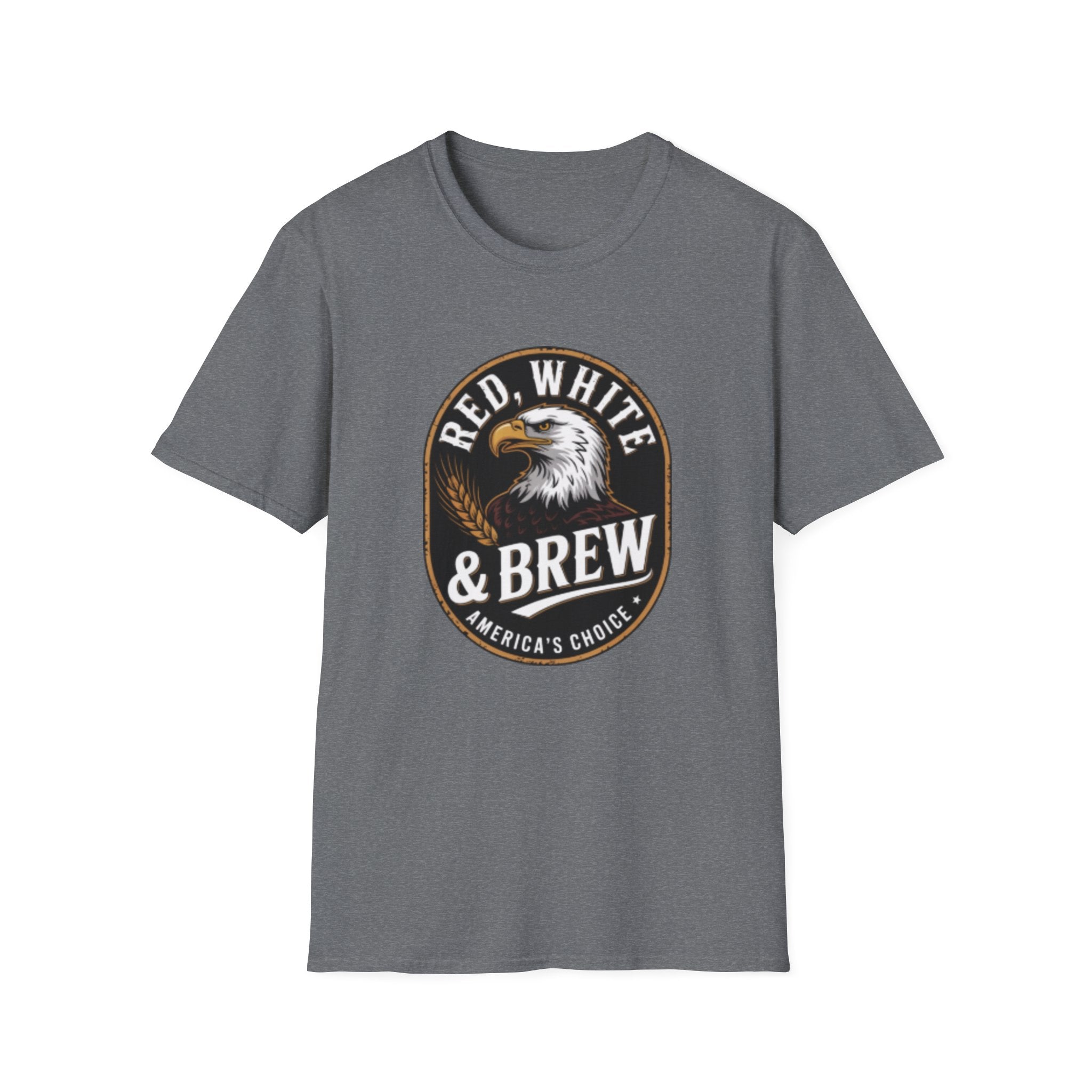 Red White & Brew eagle logo T-Shirt | Americana coffee design