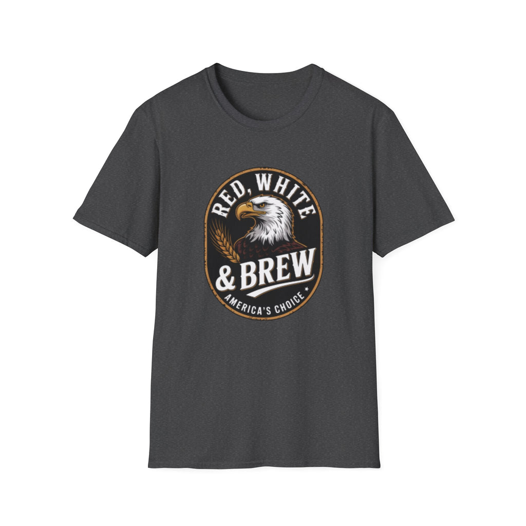 Red White & Brew eagle logo T-Shirt | Americana coffee design