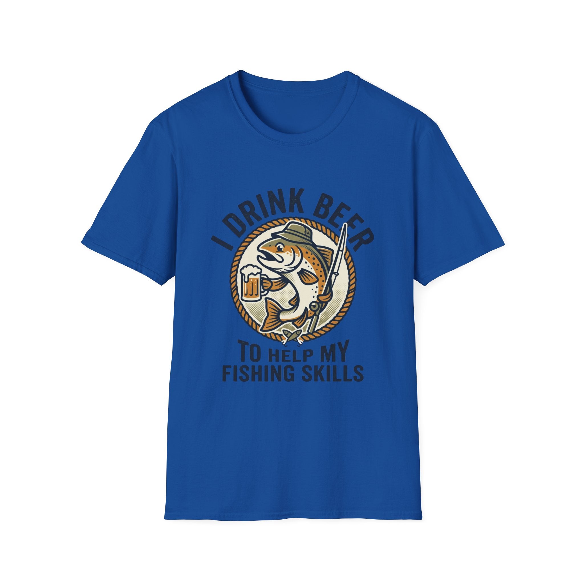 I Drink Beer to Help My Fishing Skills Graphic Tee