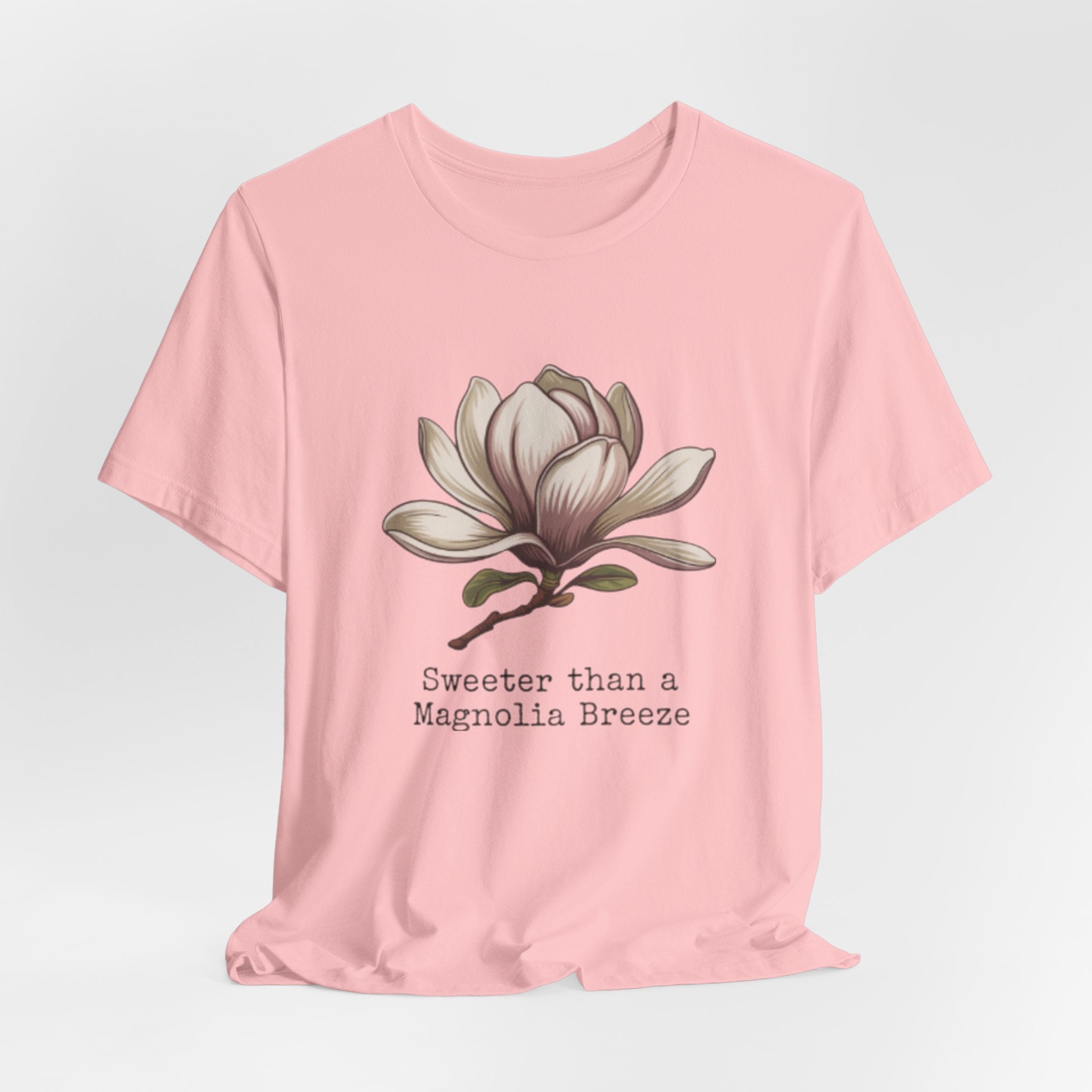 Magnolia Breeze Tee - "Sweeter Than a Magnolia Breeze" Floral Graphic T-Shirt