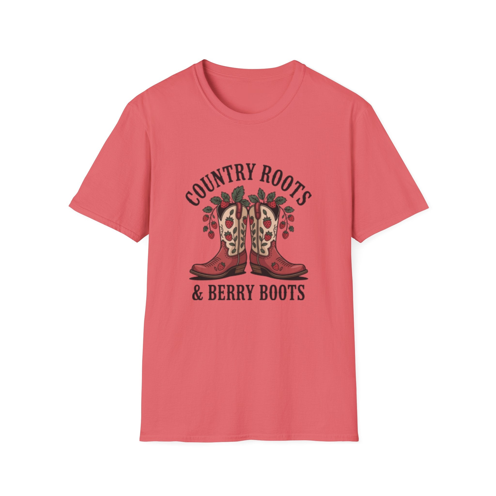 Country Roots Cowboy Boots T-Shirt | Berry Boots Graphic