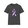 Purple Awareness Ribbon T-Shirt — Faithful & Fierce Survivor Tee