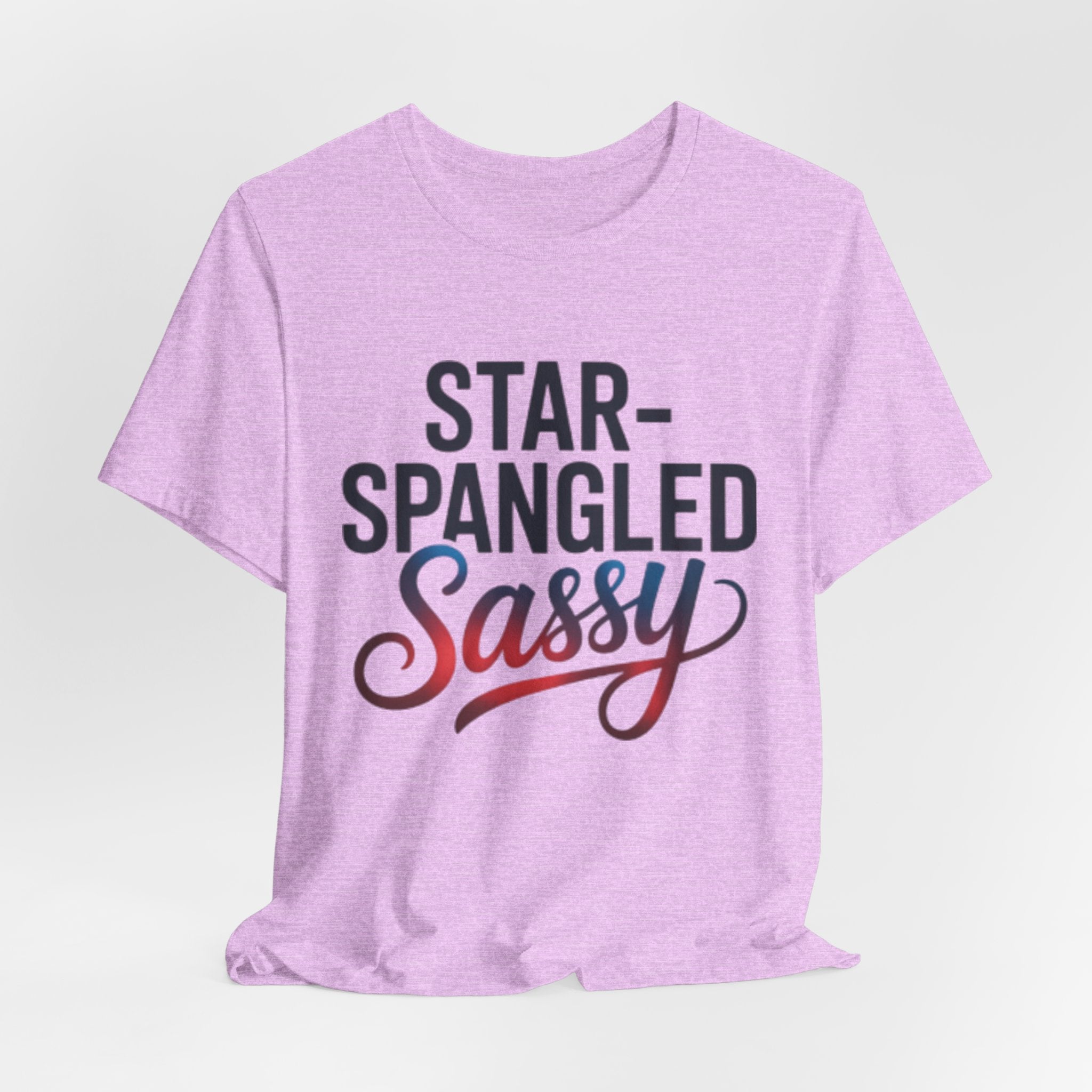 Star-Spangled and Sassy Rainbow Print Patriotic Tee