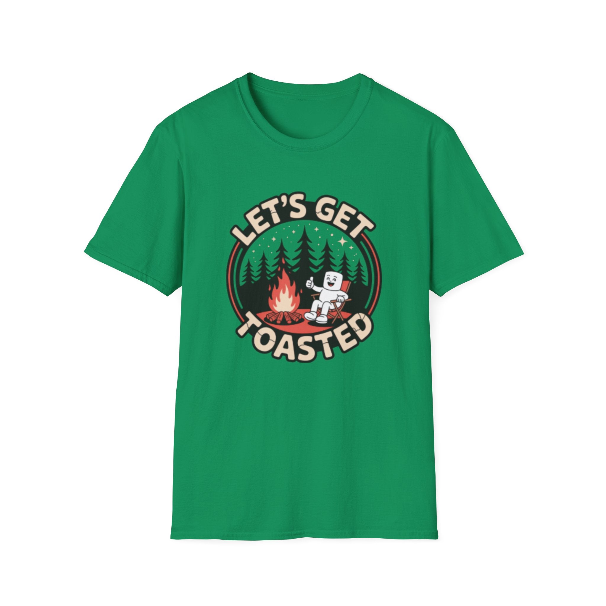 Let's Get Toasted campfire marshmallow T-Shirt | camping shirt