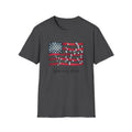 American Floral Flag  T-Shirt | patriotic, Beautiful Skies