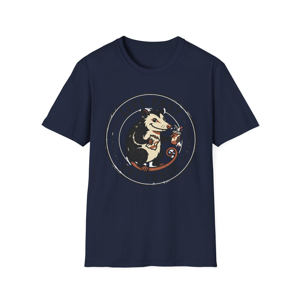 Live Fast Eat Trash Funny Possum Tee