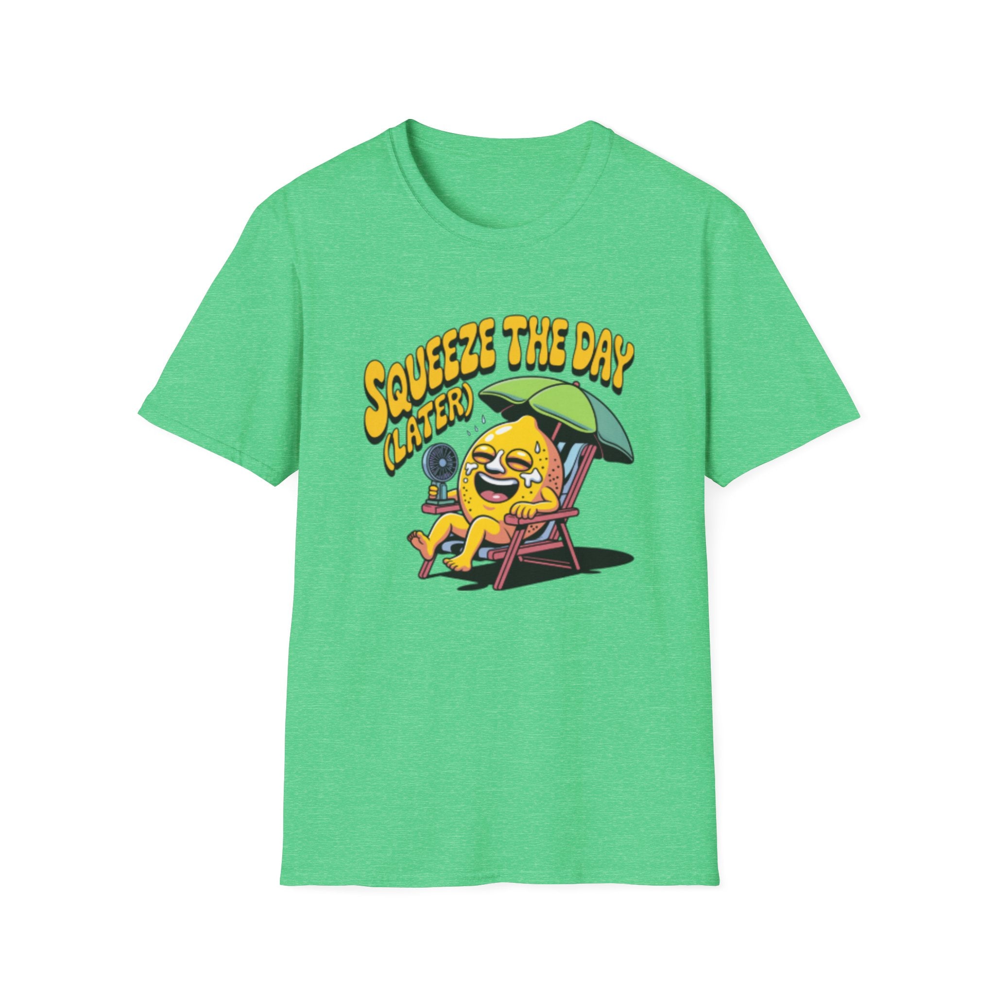 Squeeze the Day Lemon Graphic T-Shirt | Cute Citrus Illustration