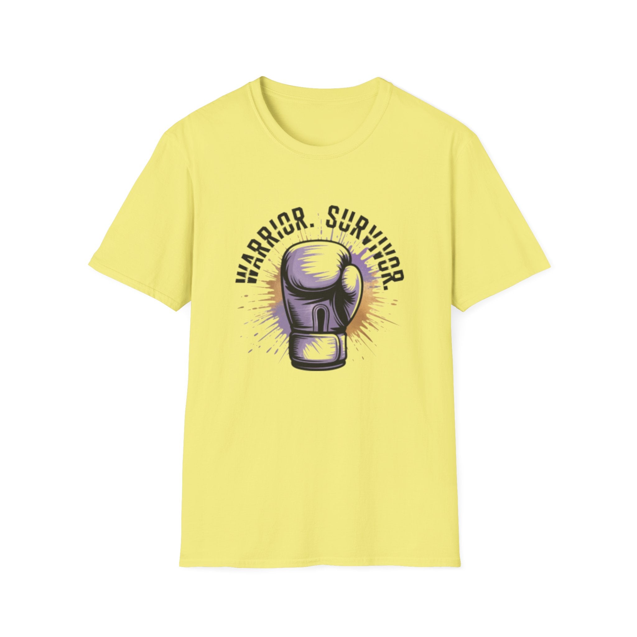 Warrior Survivor Boxing Glove T-Shirt — Inspirational Cancer Survivor Tee