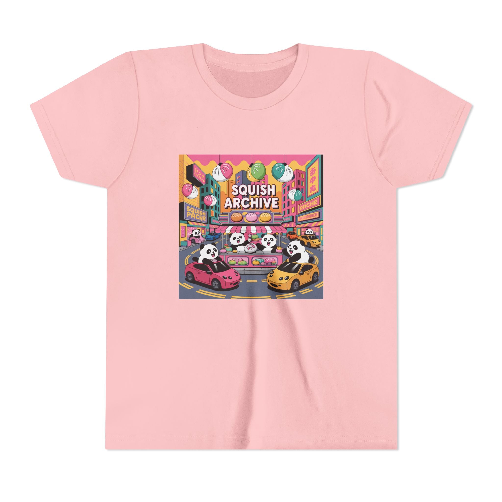 Youth Tee — 'Squish Archive' Panda Bumper Car Graphic Tee
