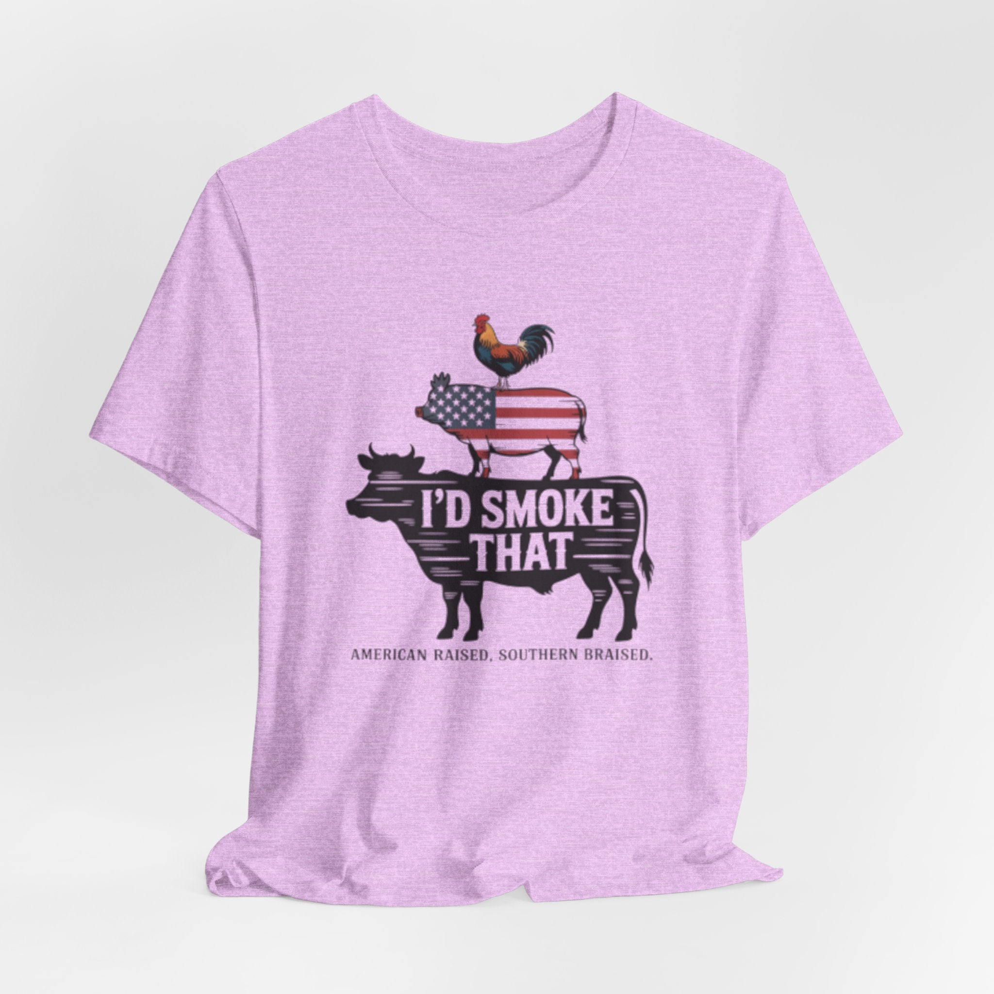 Barbecue Farm Tee — "I'd Smoke That" Americana BBQ Shirt