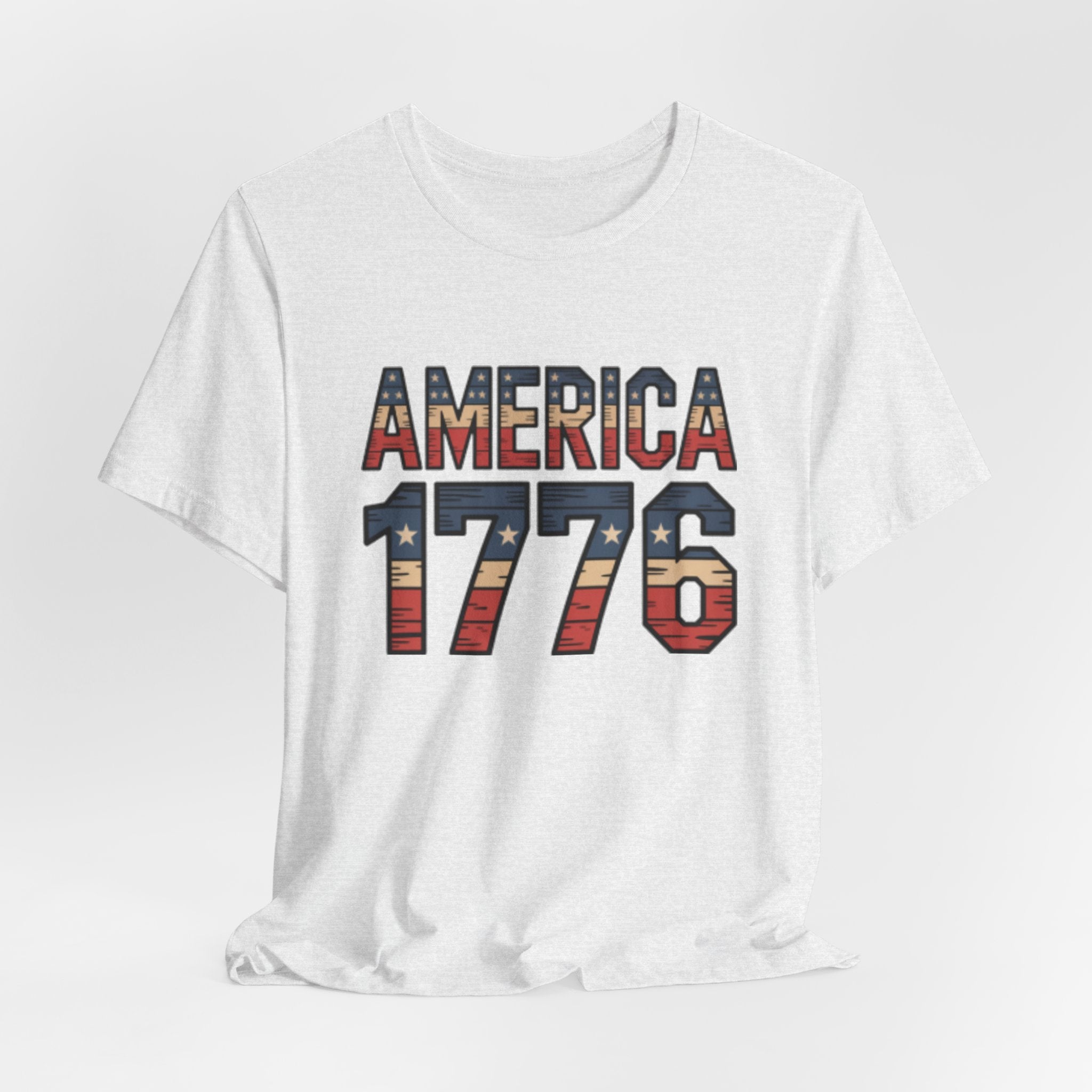 America 1776 Vintage Patriotic Flag Tee