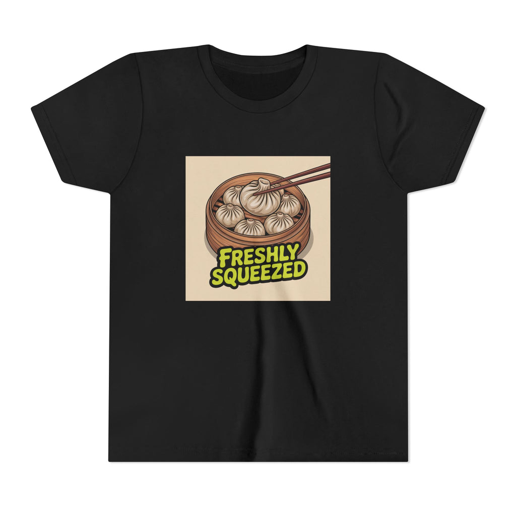 Youth Tee — Cute Xiao Long Bao 'Freshly Squeezed' Dumpling Shirt
